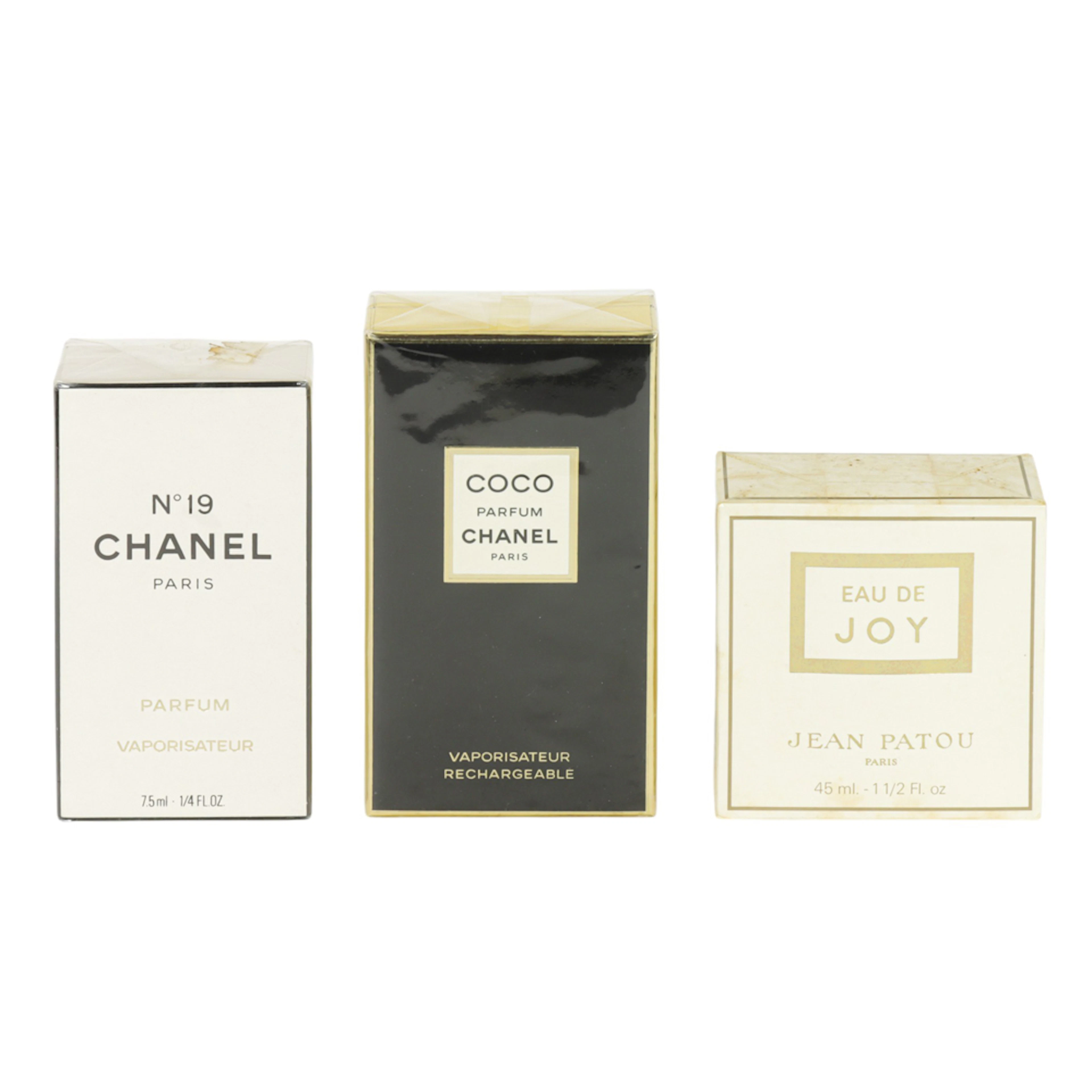 Three French vintage perfumes
