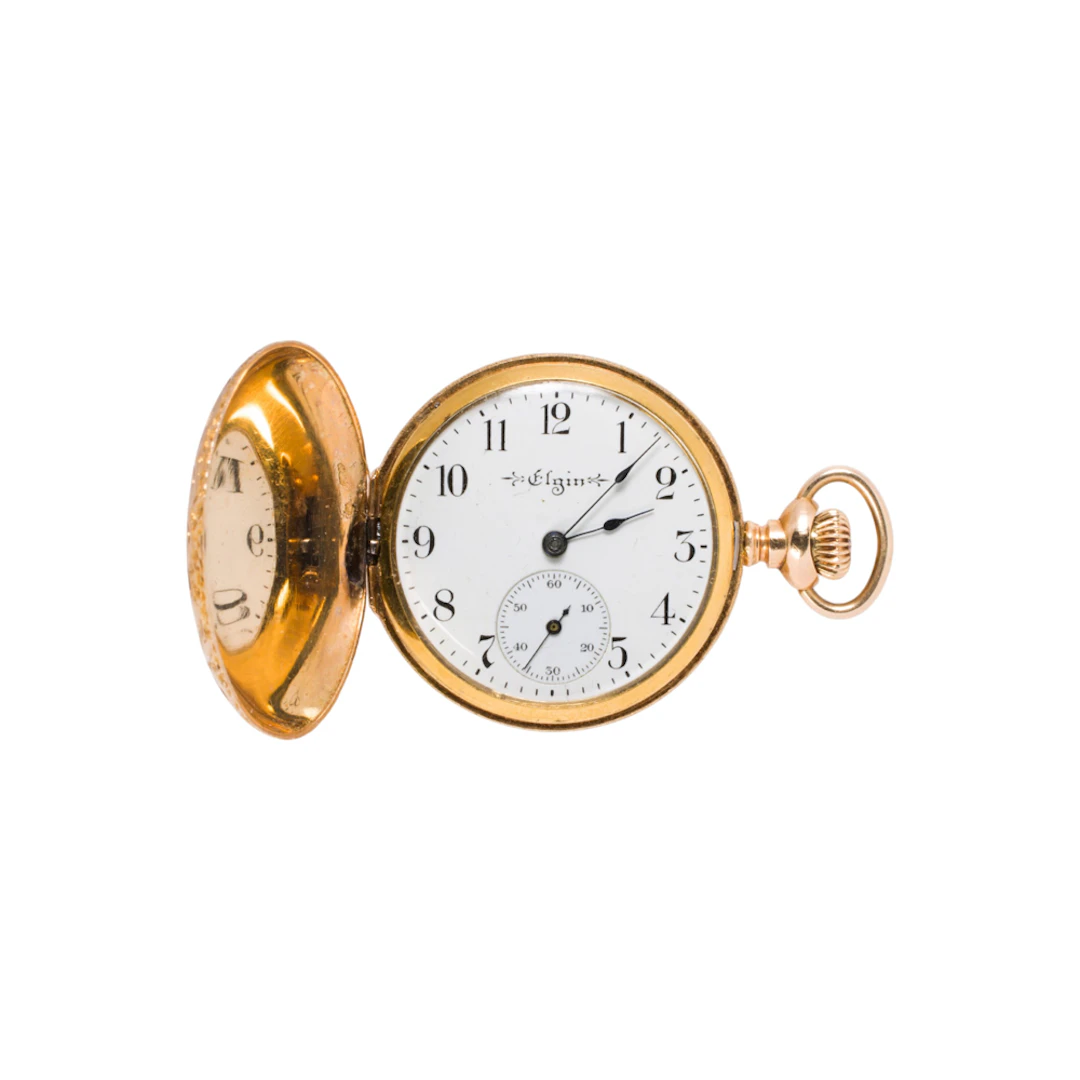 An Elgin 14k gold pocket watch