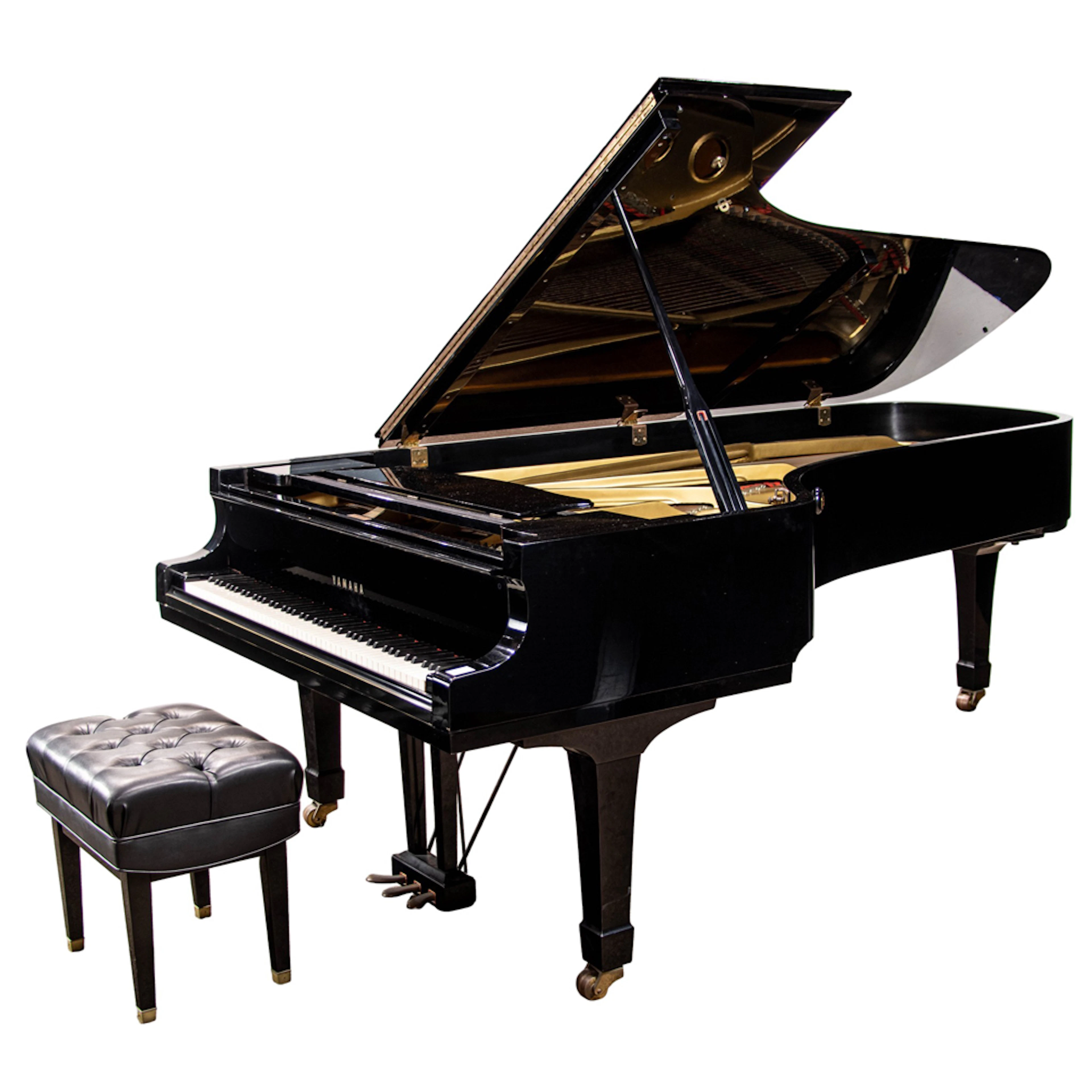 A Yamaha concert grand piano