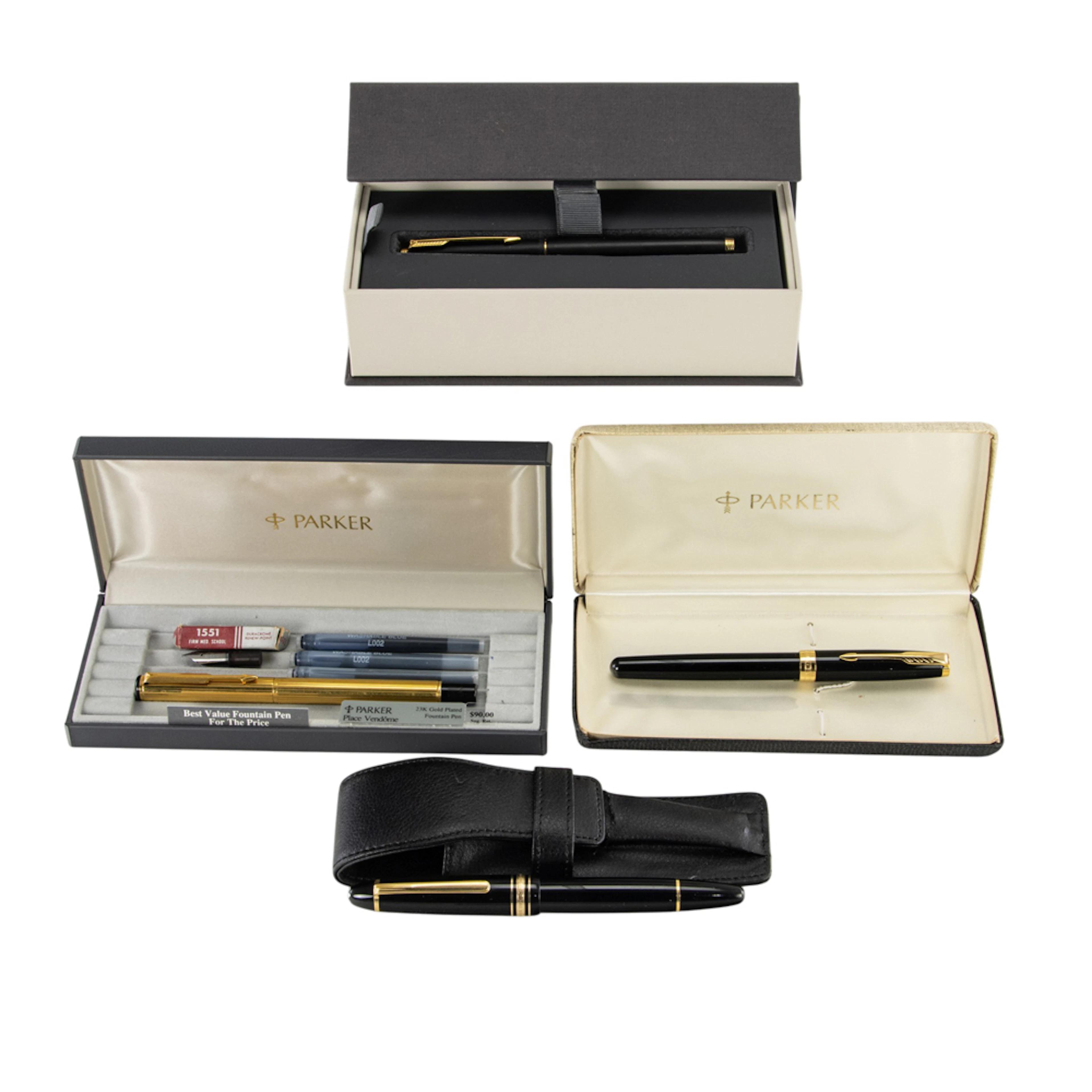 A Montblanc Meisterstuck no.146 with holder