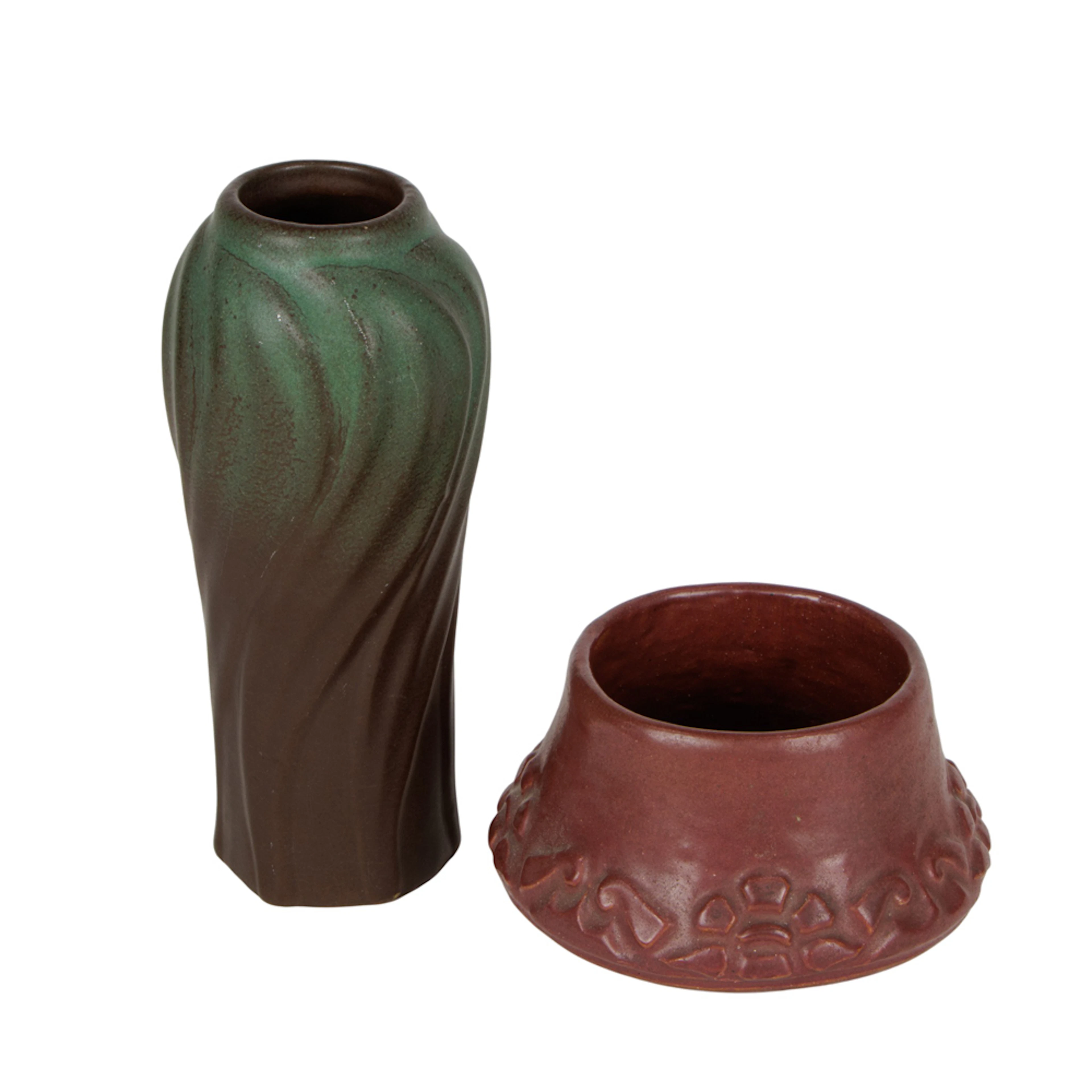 An early Van Briggle pottery vase