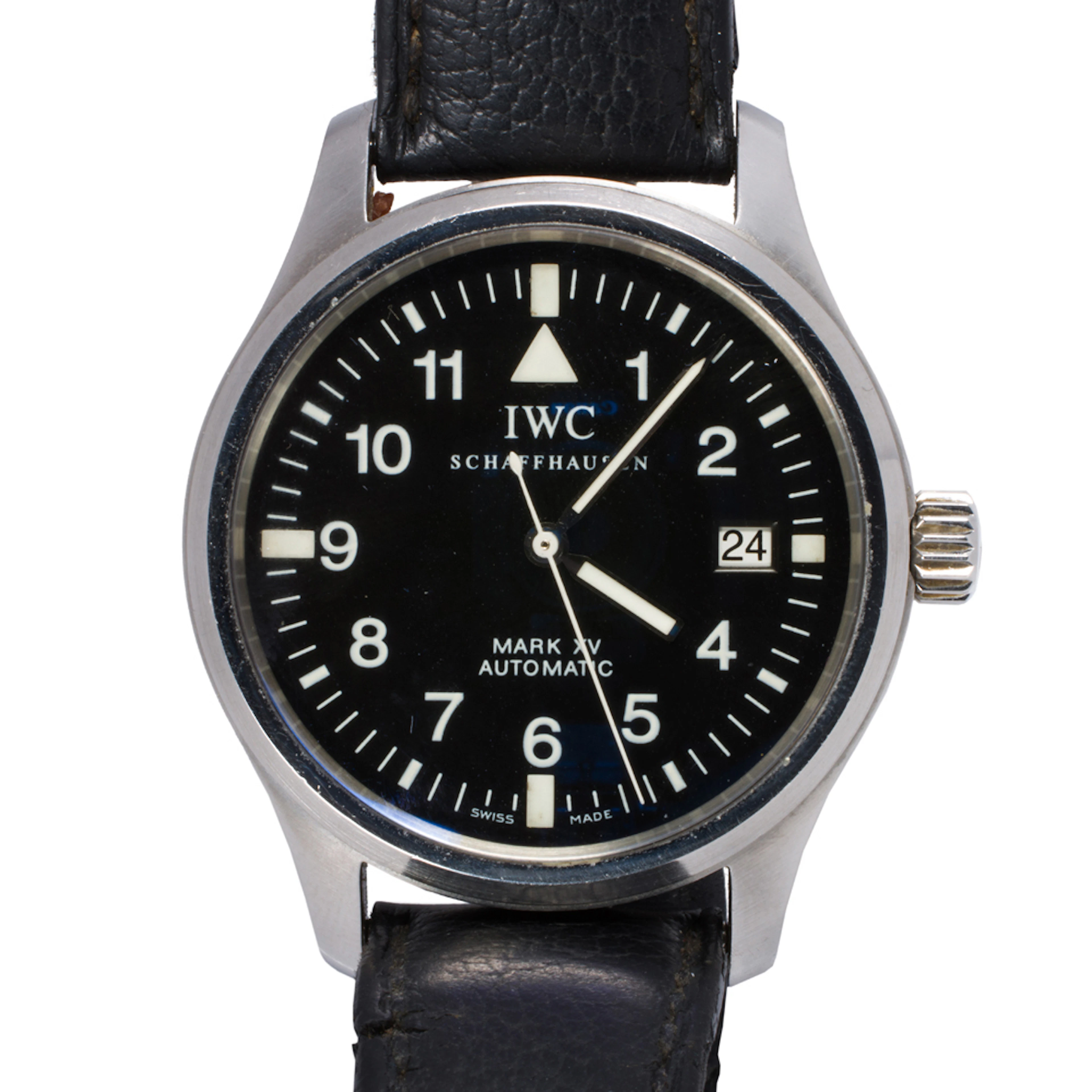 An IWC Schaffhausen Mark XV stainless steel watch