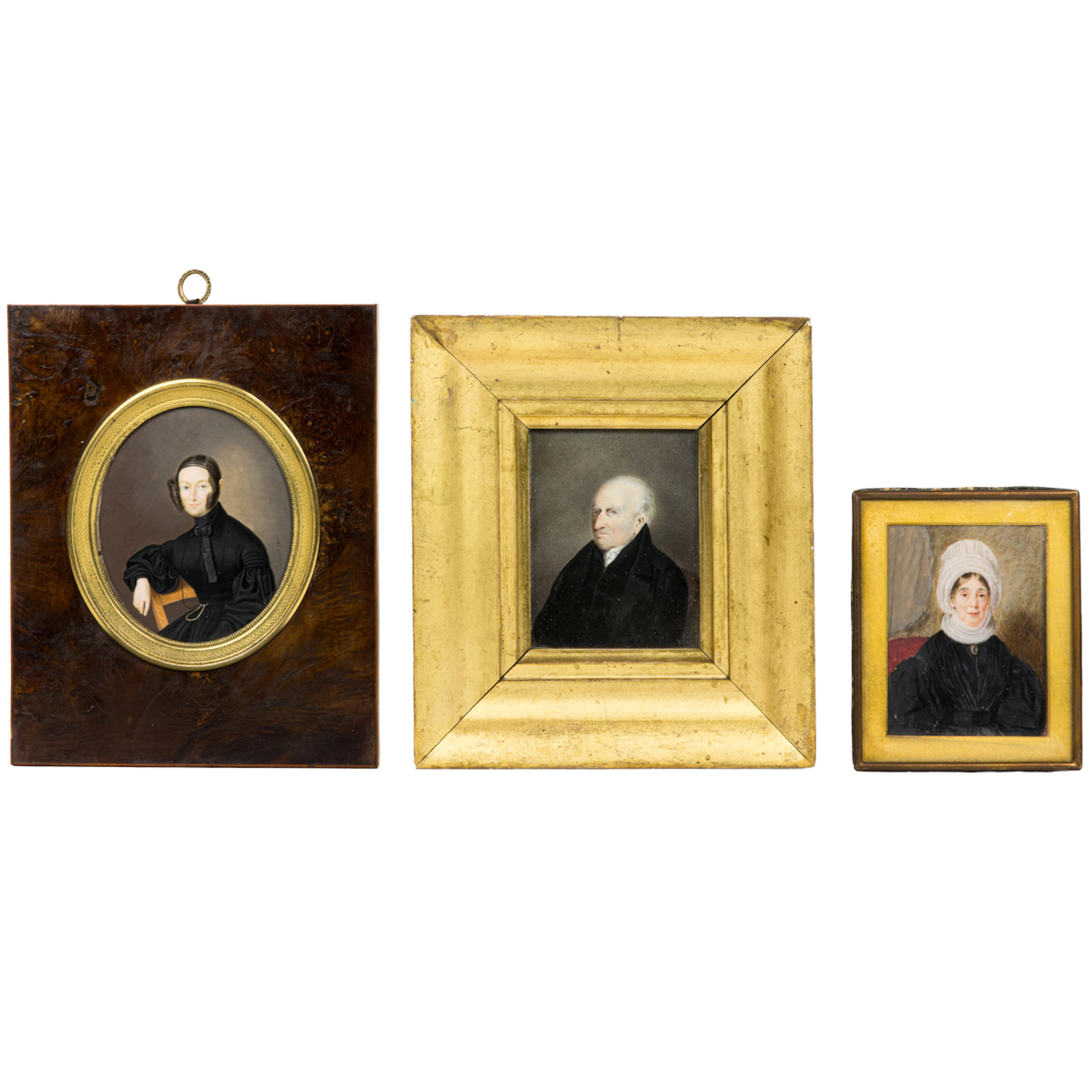Three portrait miniatures