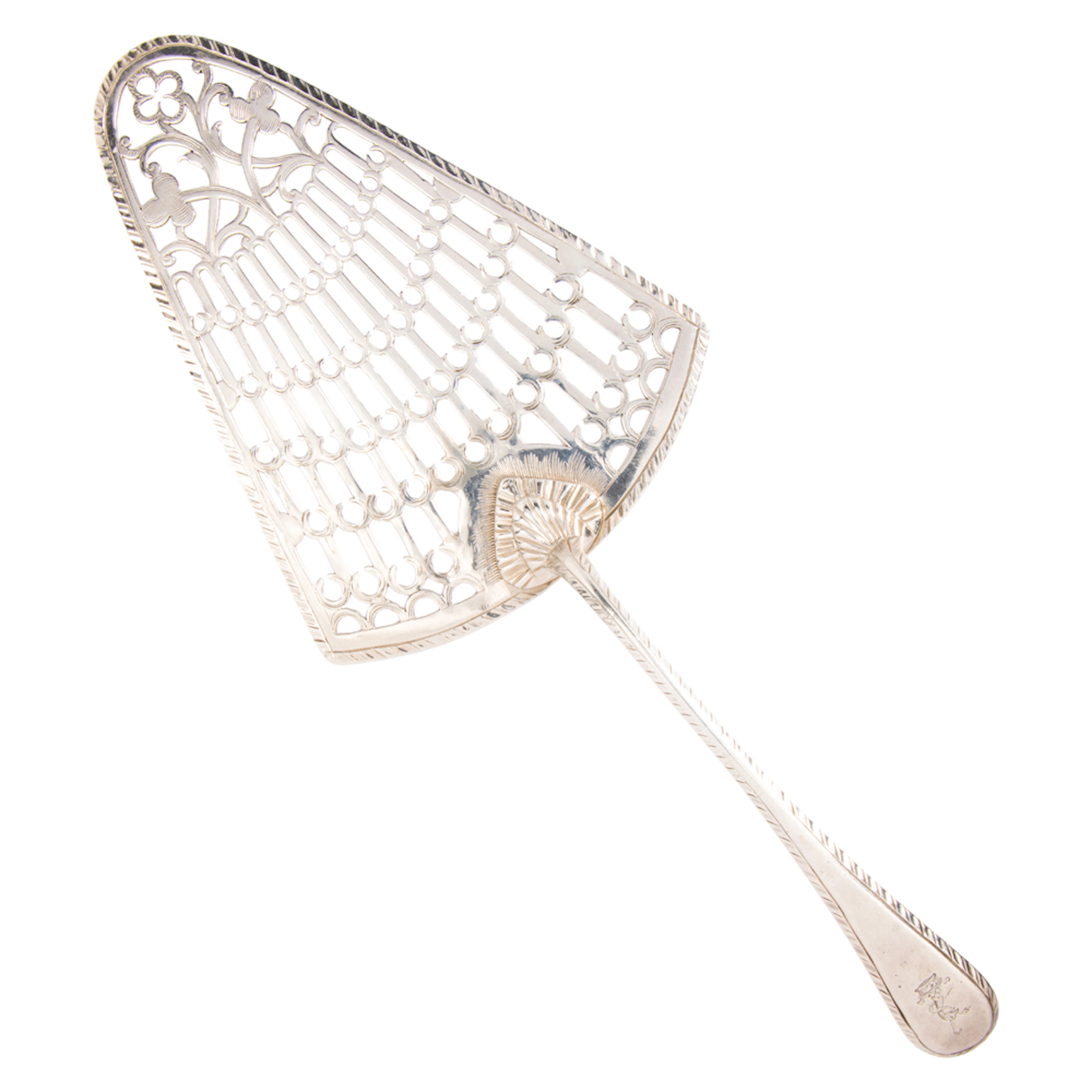 A George III silver fish slice
