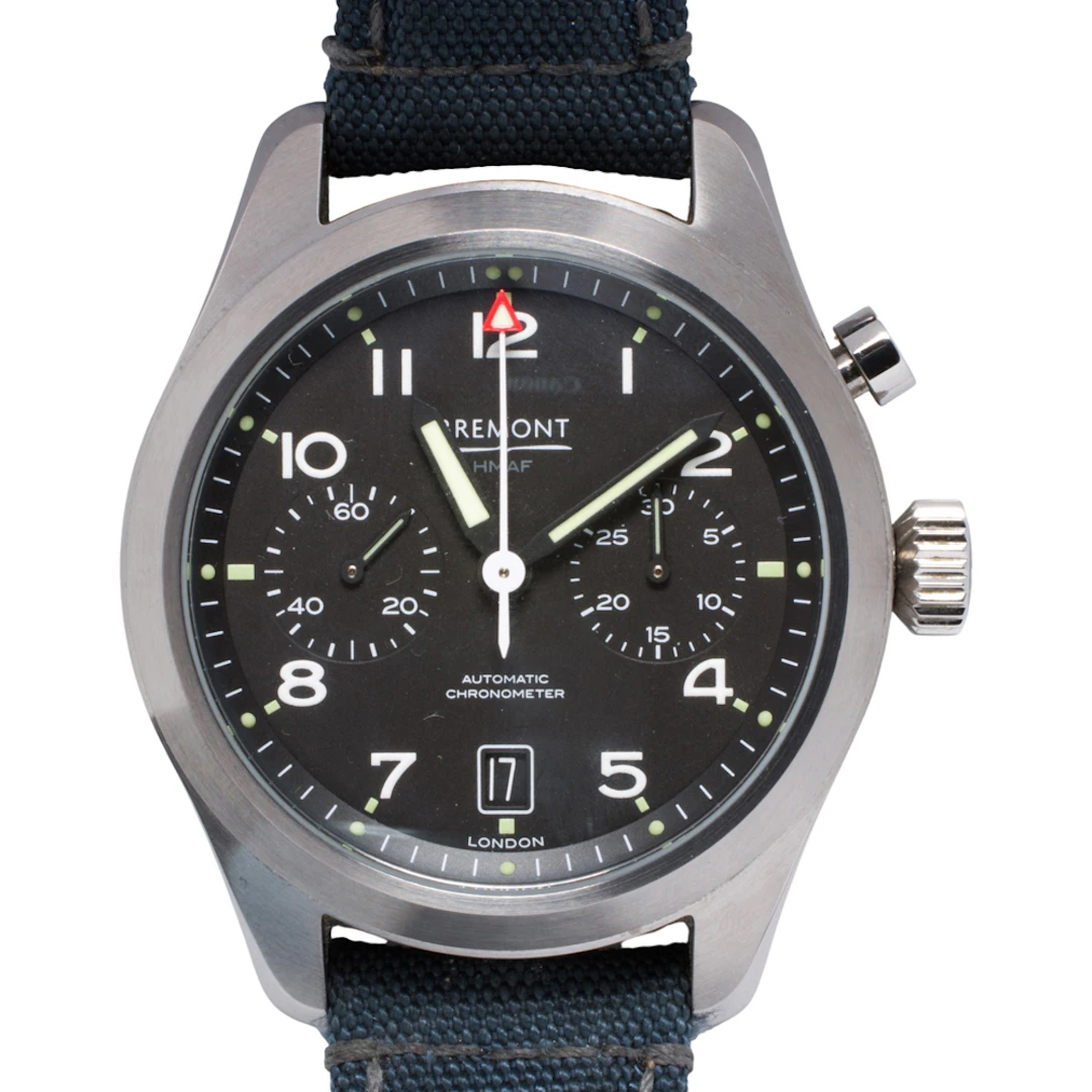 A Bremont Arrow R-S HMAF stainless steel watch