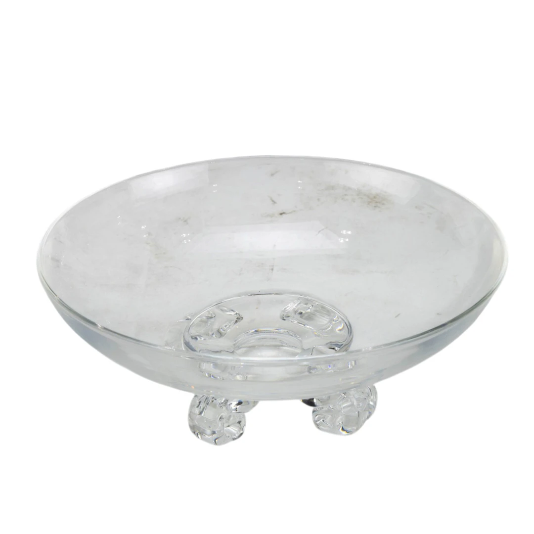 A Steuben glass low bowl