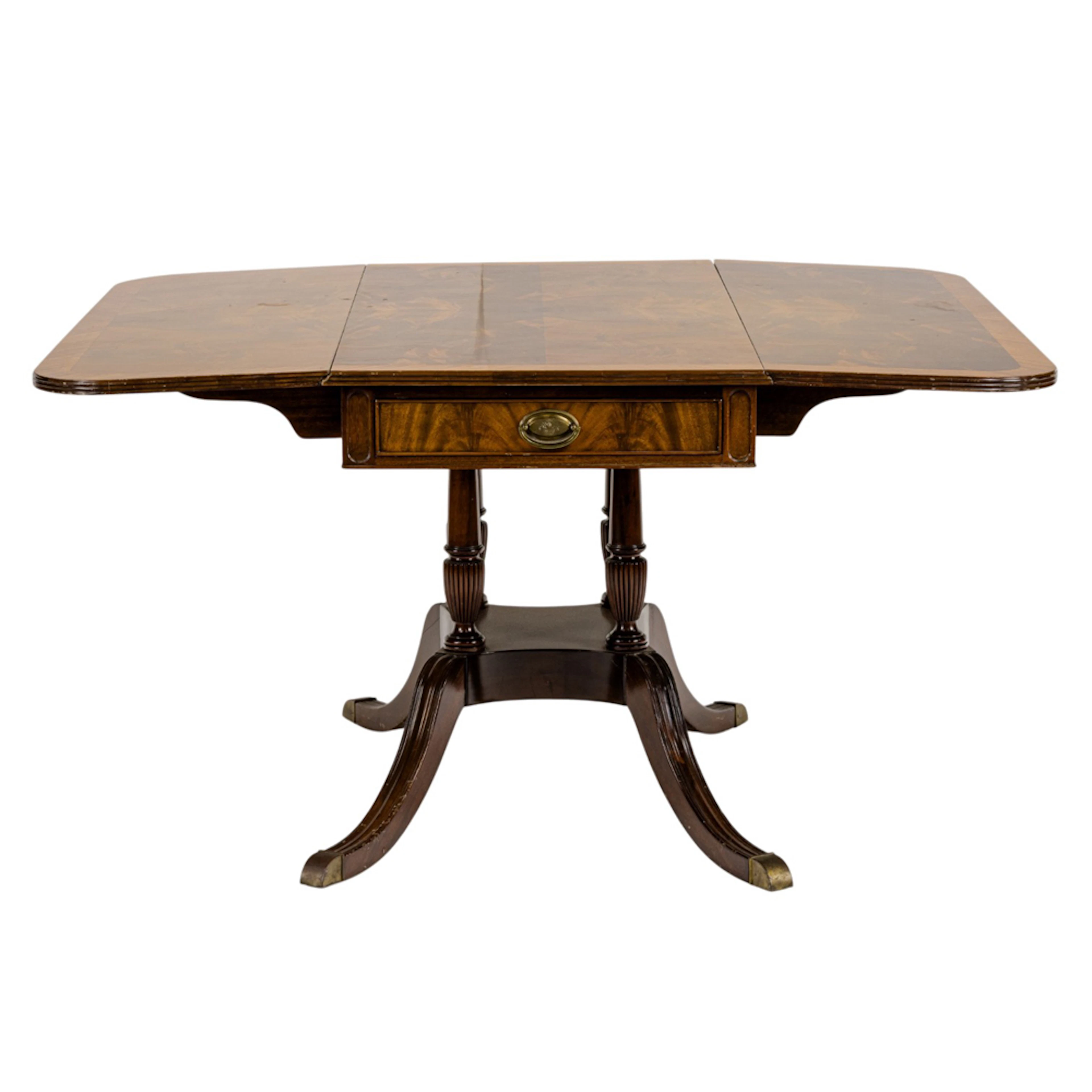 A Regency style drop leaf table