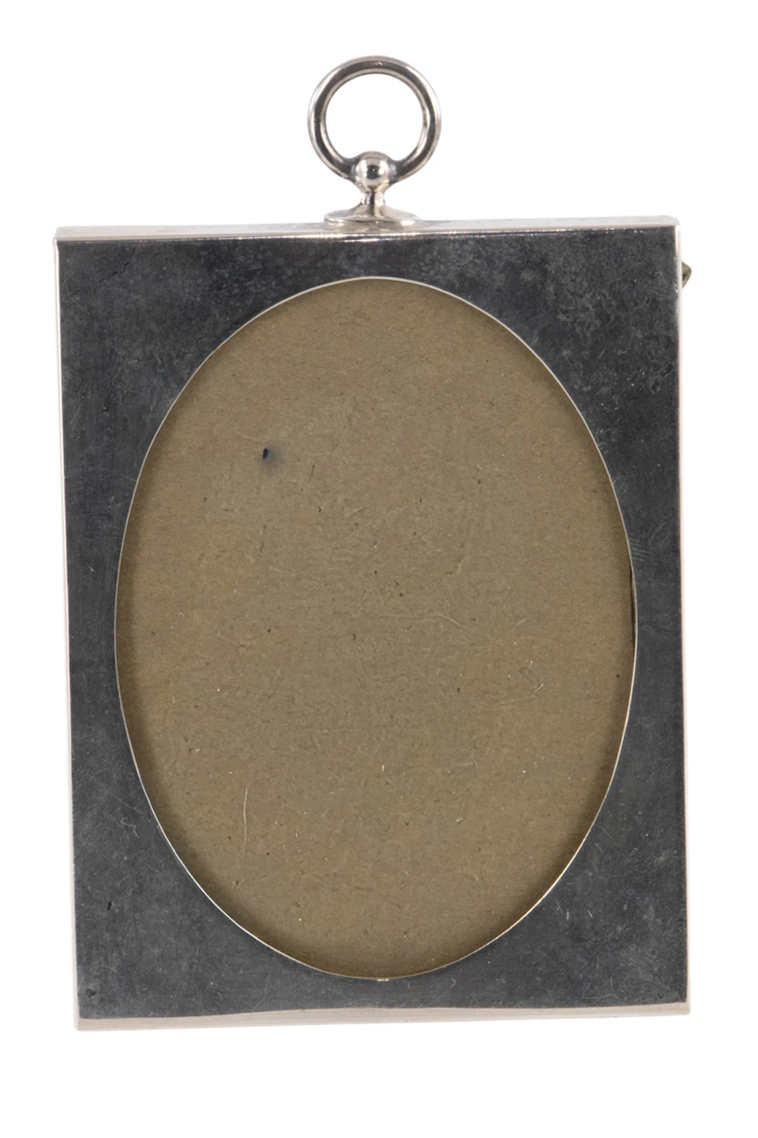 A sterling small vertical photo frame with hanging ring, Tiffany & Co