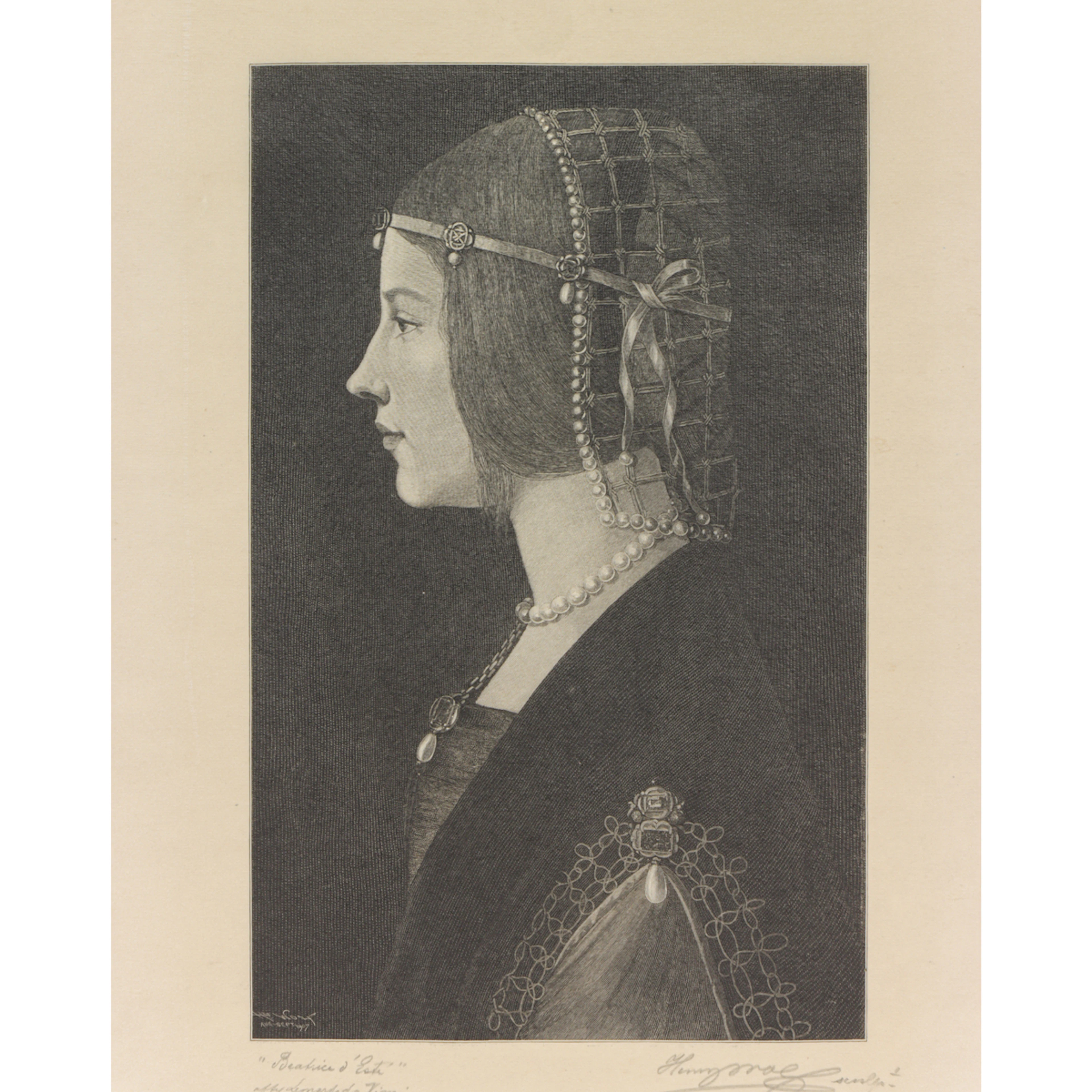 Print, After Leonardo da Vinci/Henry Wolf