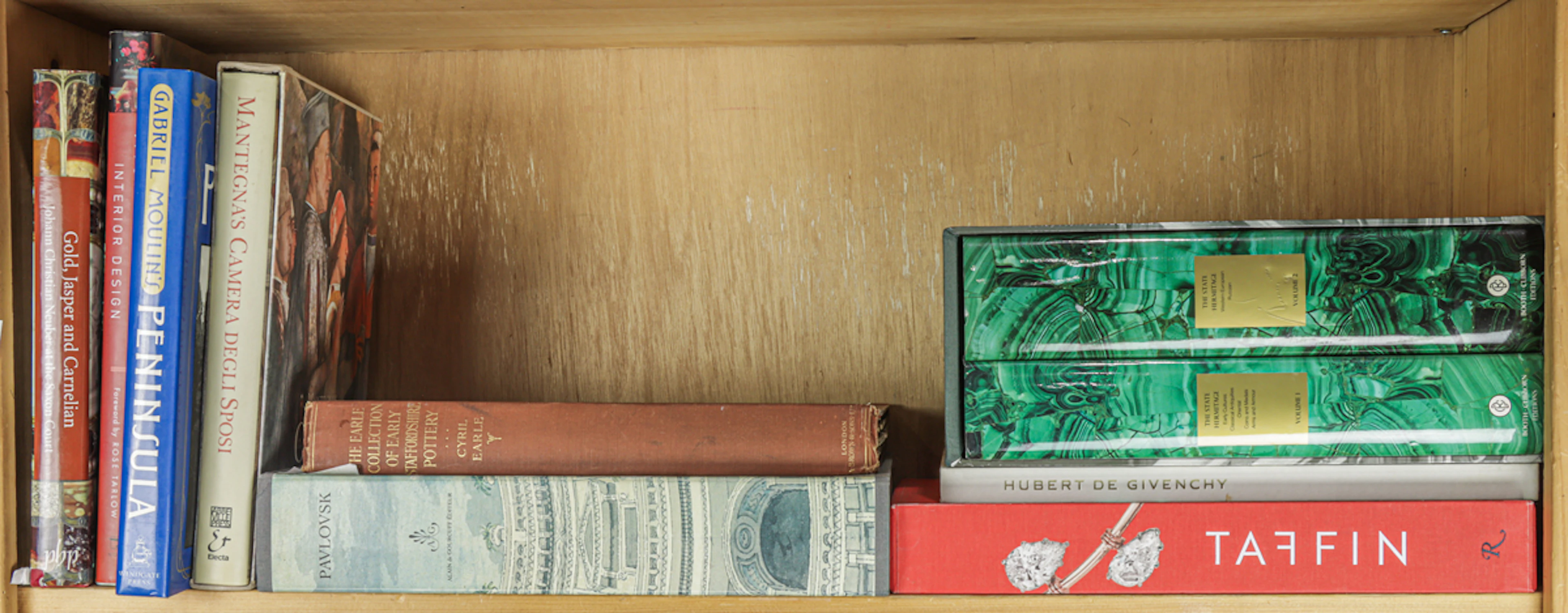 A group of mainly large-format hardcover art books