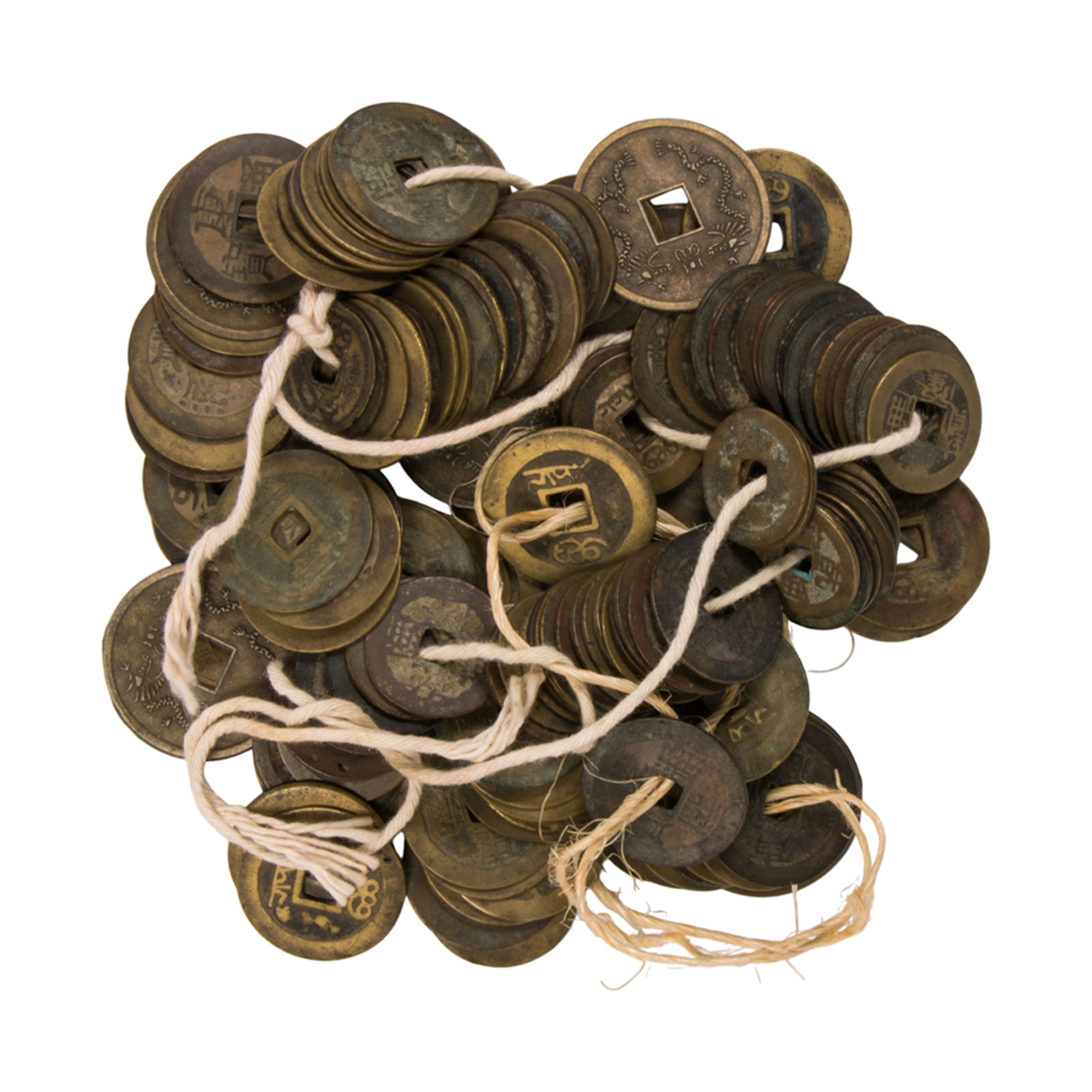 A collection of Chinese bronze coins