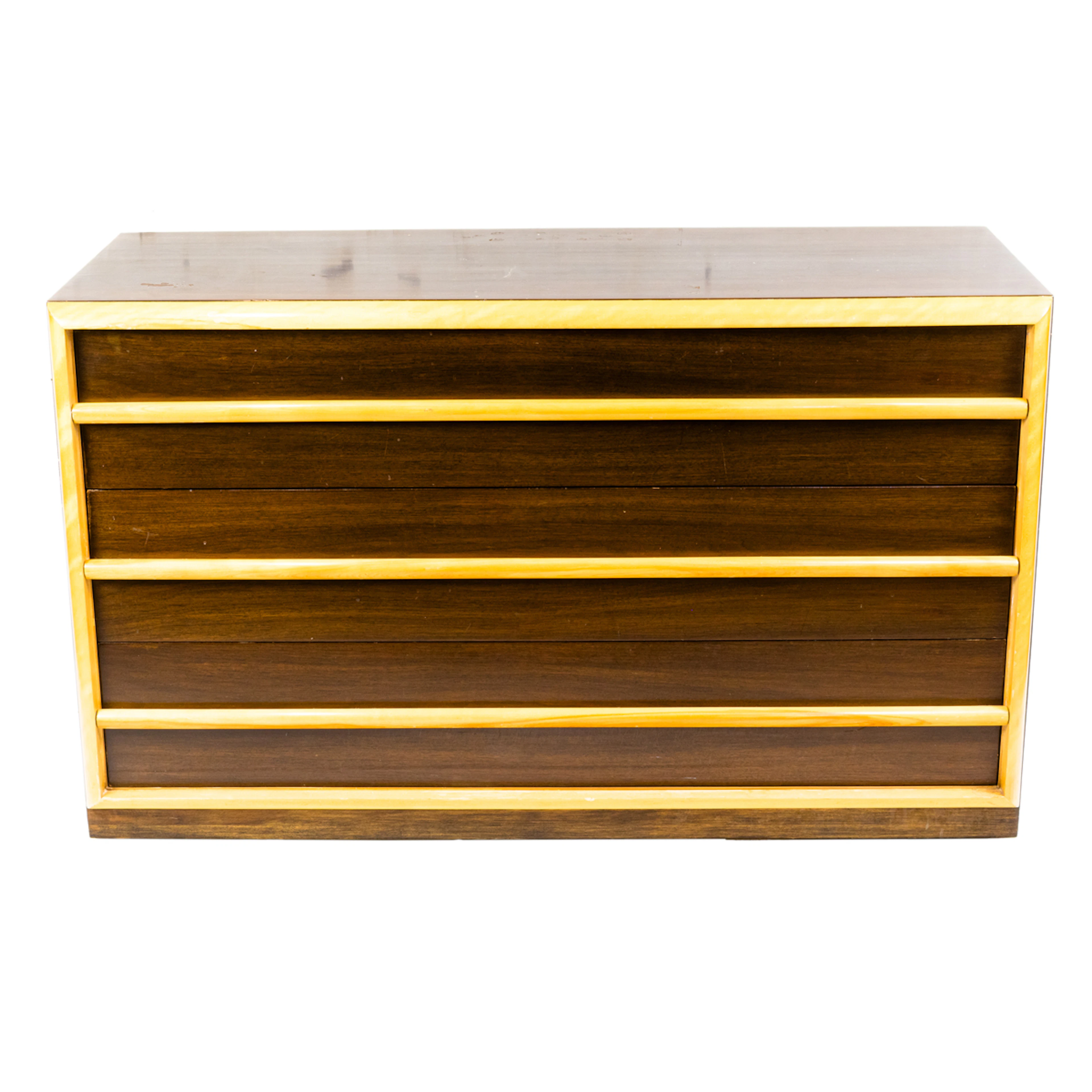 A T.H. Robsjohn-Gibbings for Widdicomb mixed wood chest