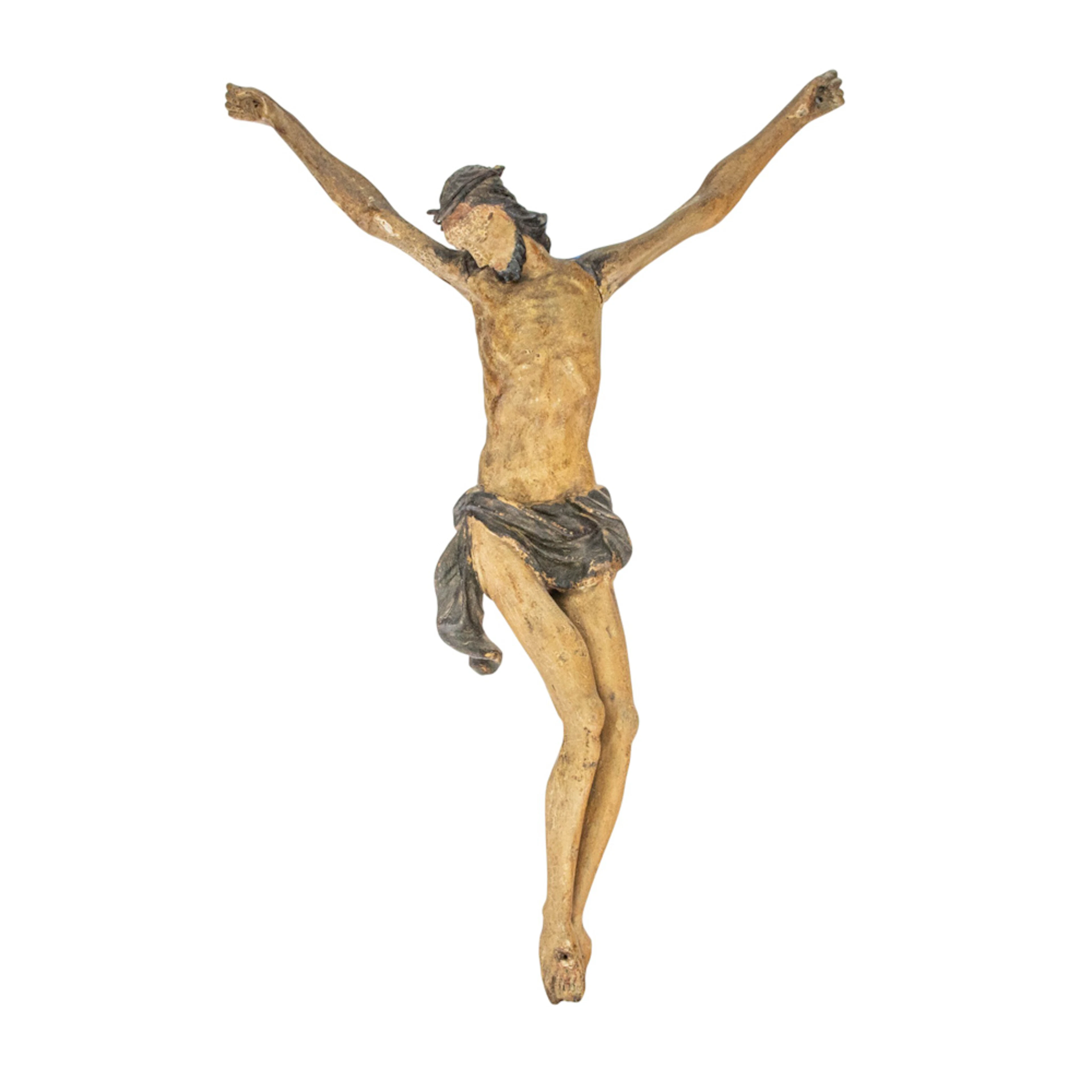 A Continental polychrome figure of the Corpus Christi