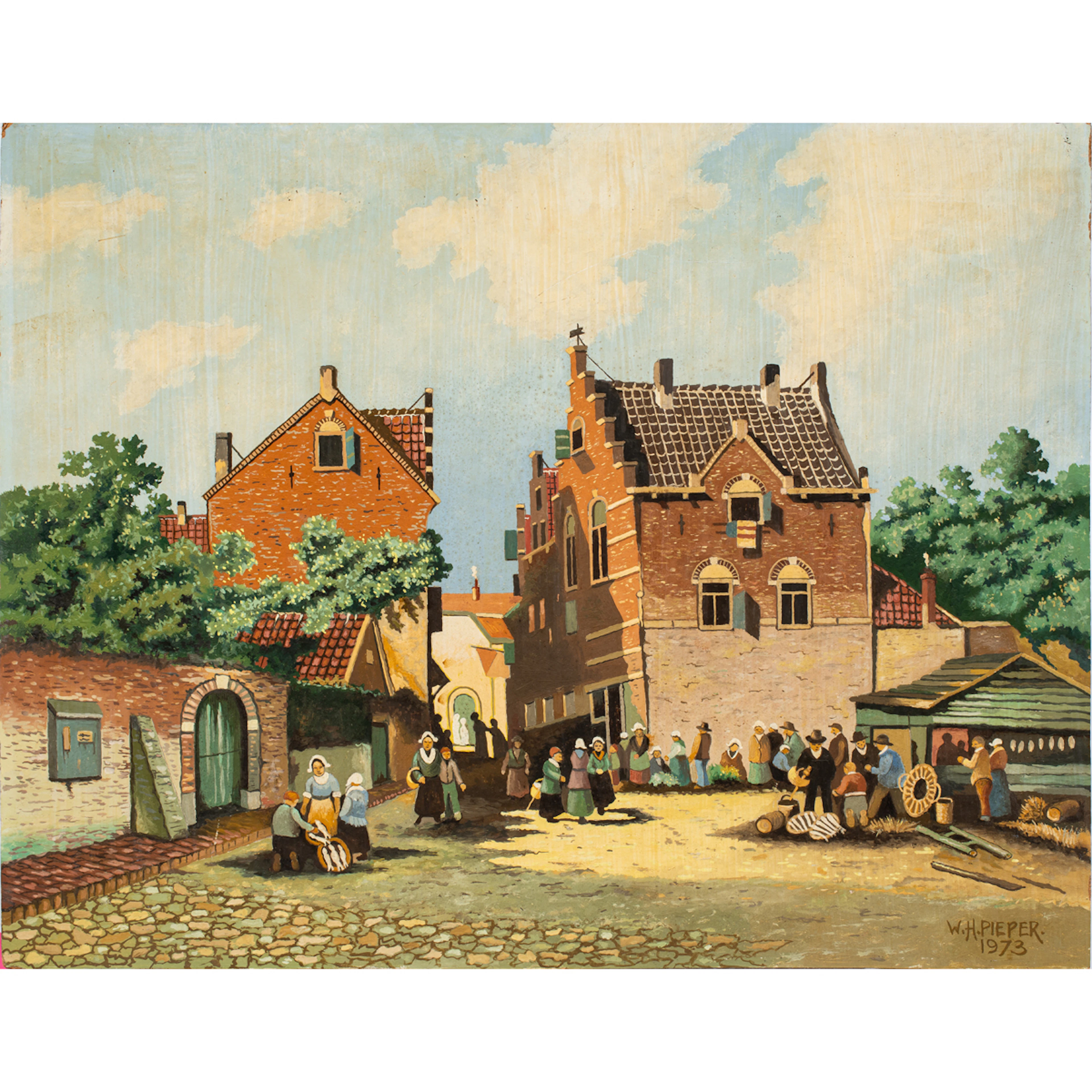 Painting, W.H. Pieper after Charles Henri Joseph Leickert