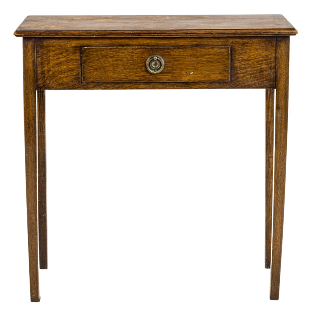 An English oak side table
