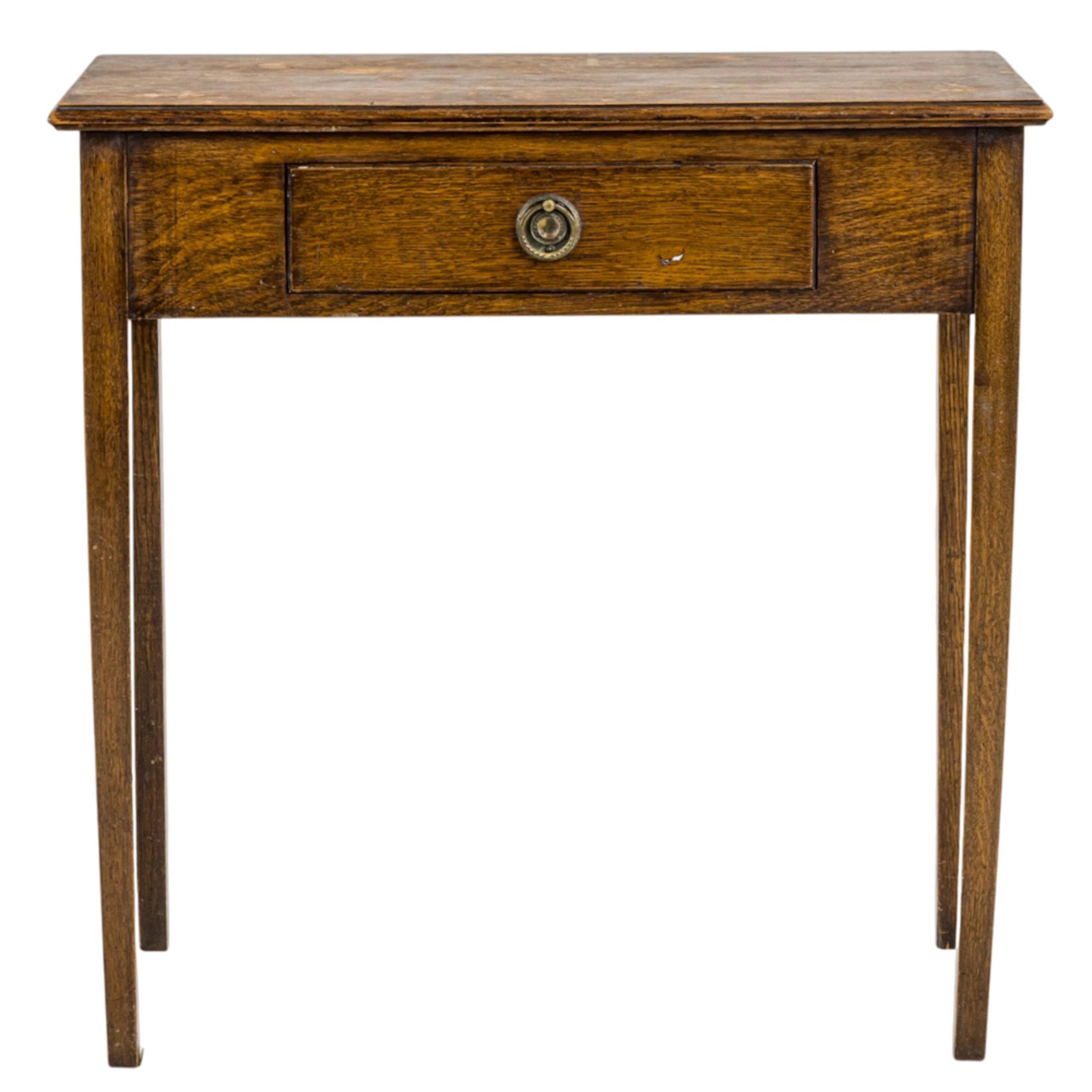 An English oak side table