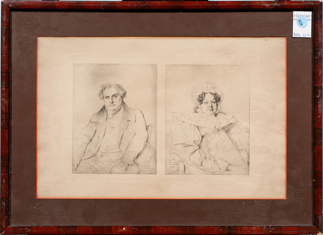 Etching, After Jean-Auguste-Dominique Ingres