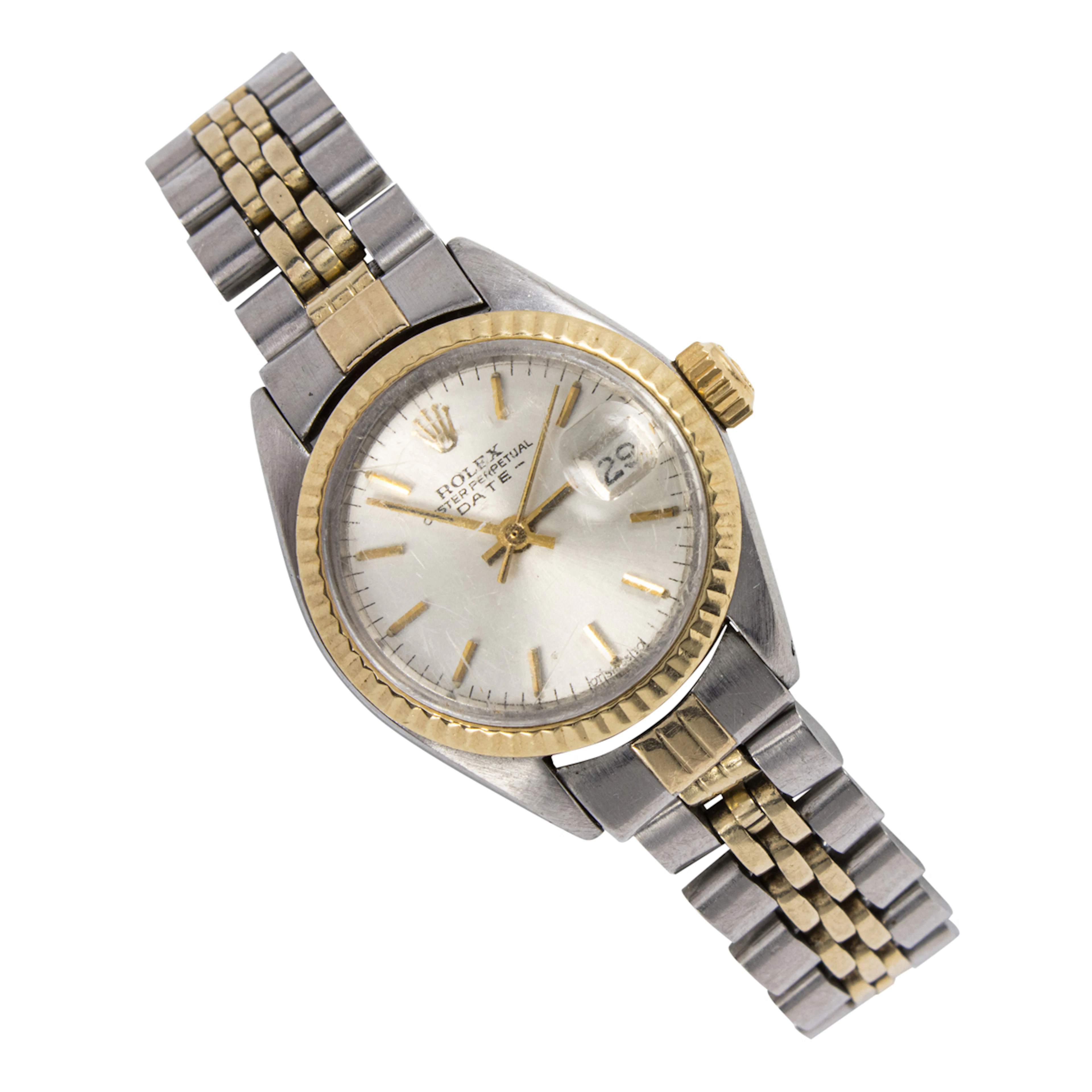 A Ladies Rolex, 14k gold and stainless steel two-tone wristwatch