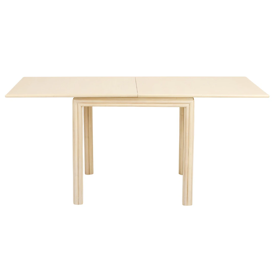 A McGuire bone lacquered expandable table