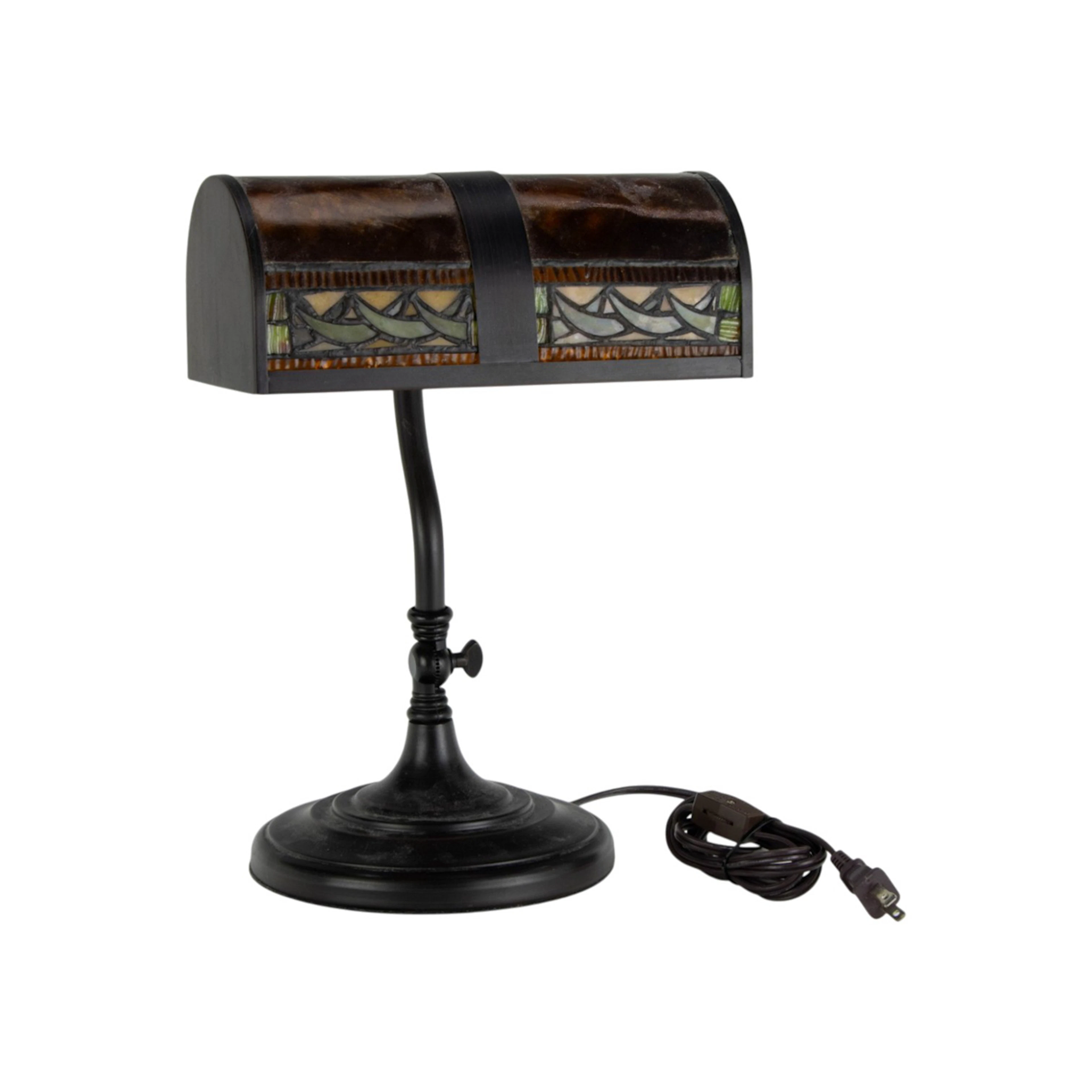 An Arts and Crafts style desk lamp