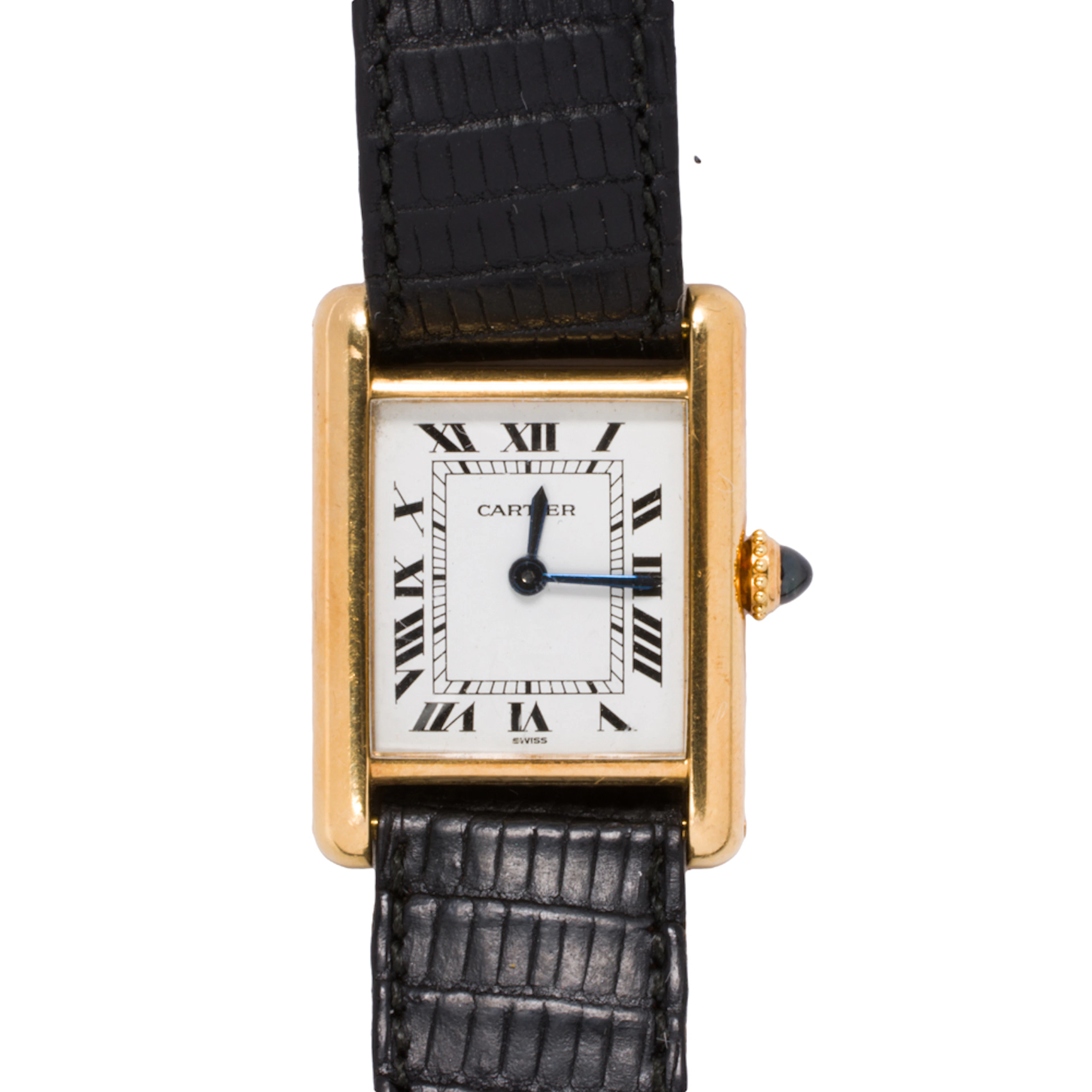 A Cartier 18k gold watch