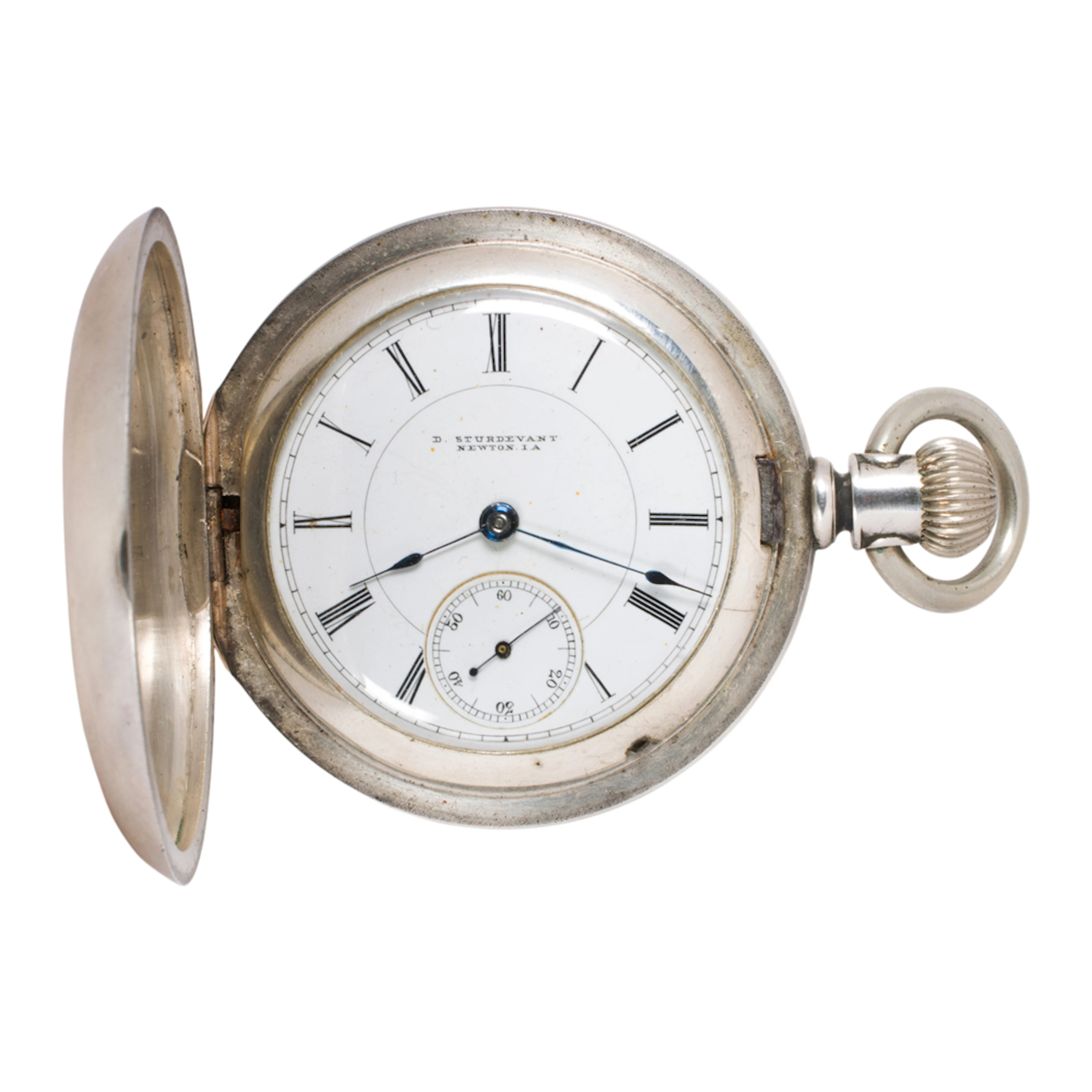 A D. Sturdevant silver pocket watch, c. 1866