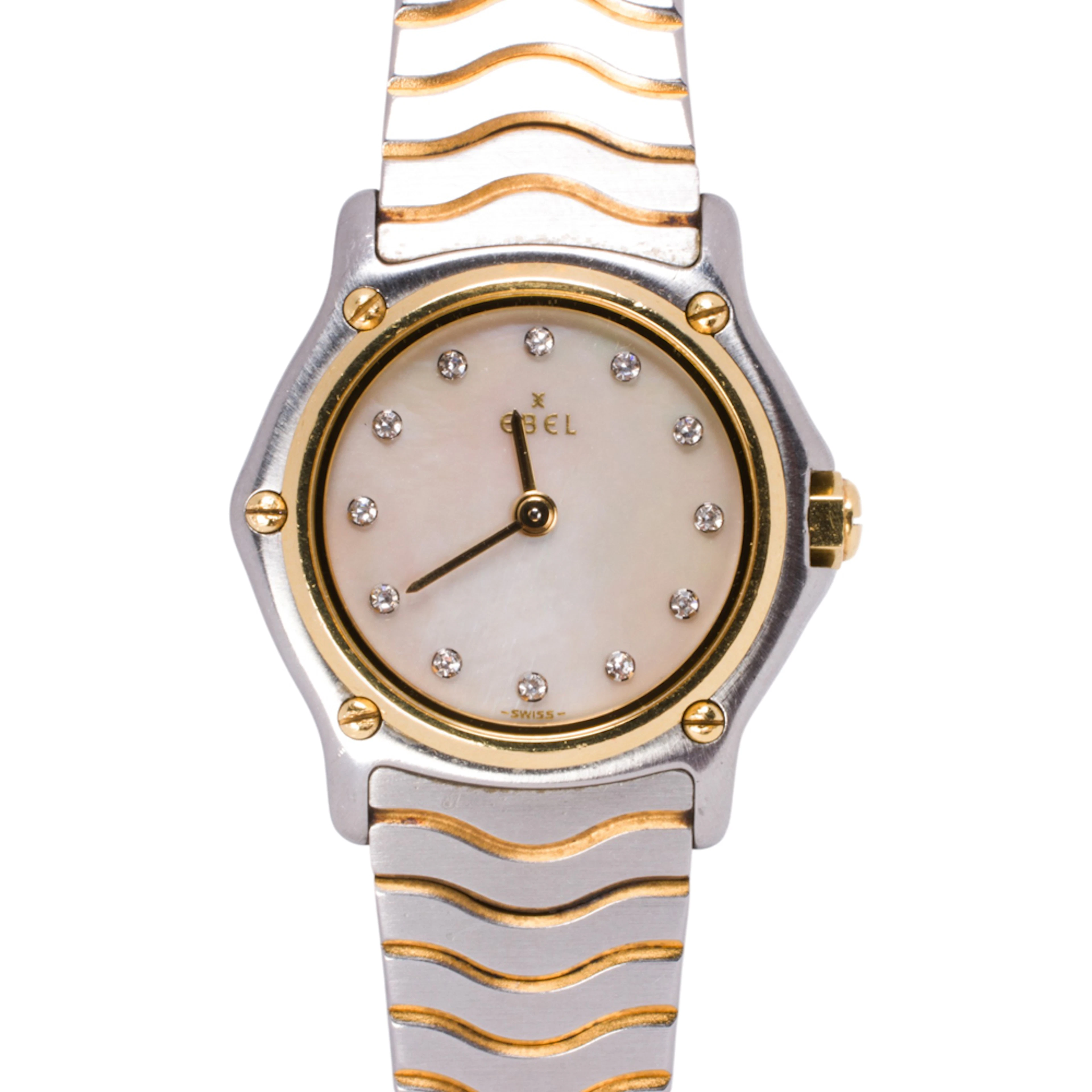 A stainless steel and gold plated Ebel watch