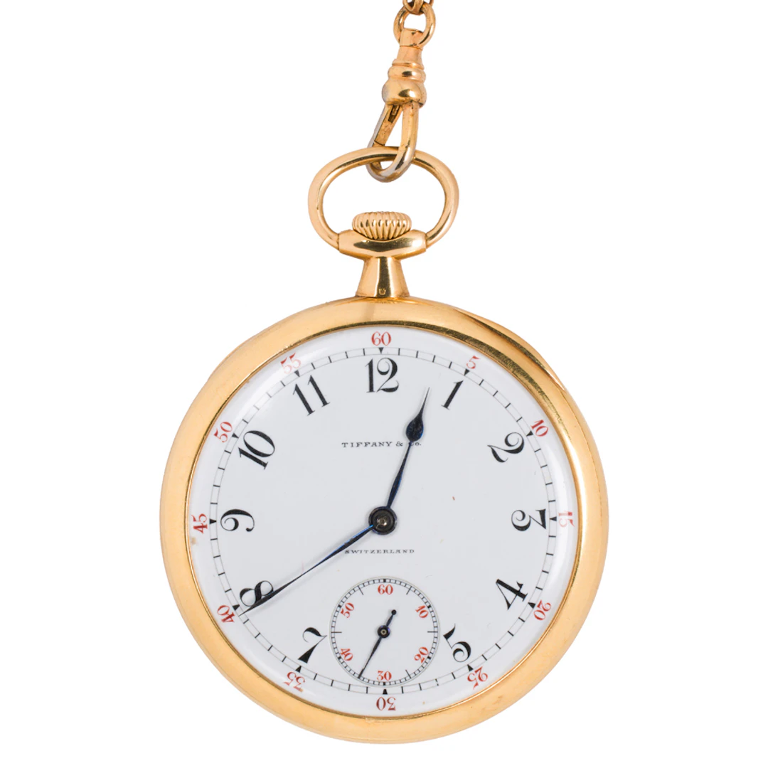 A Patek Philippe for Tiffany & Co. 18k gold pocket watch