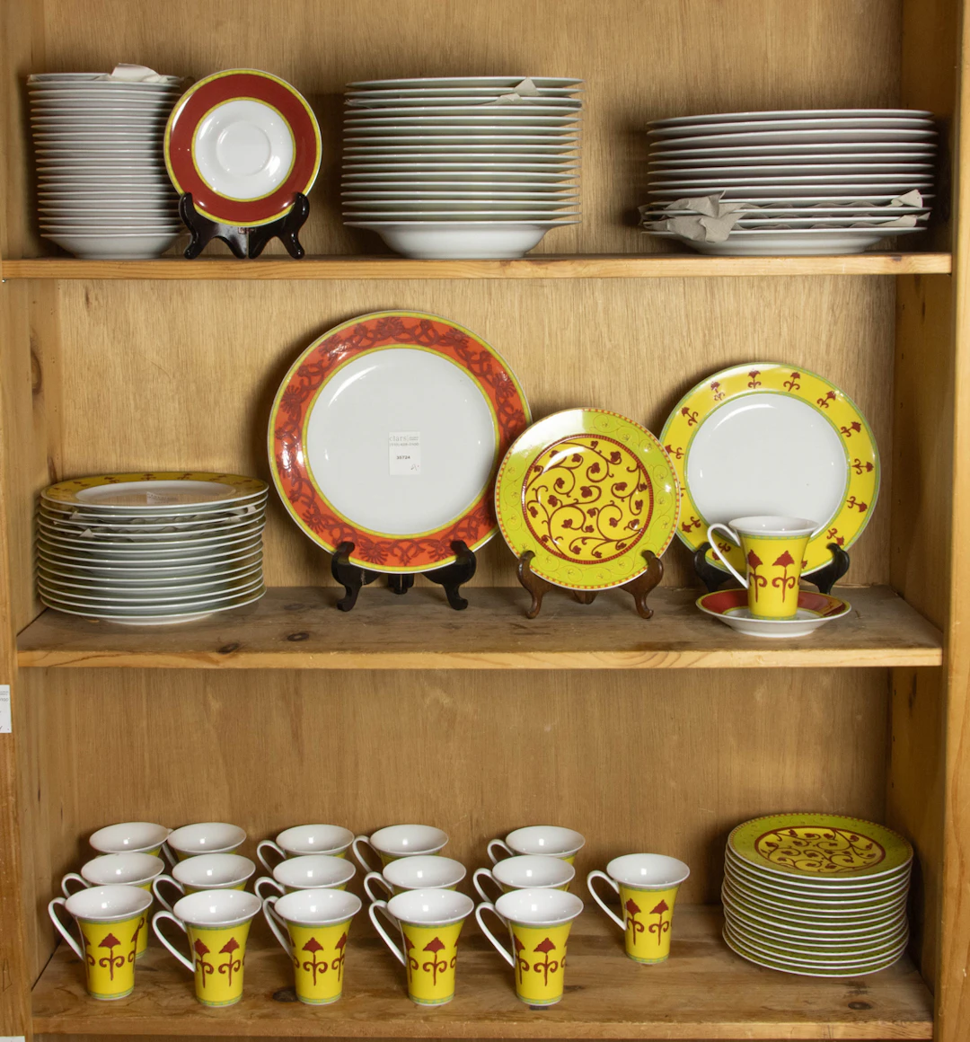 A Rosenthal Studio Line porcelain dinner service in the 'Bokhara' pattern
