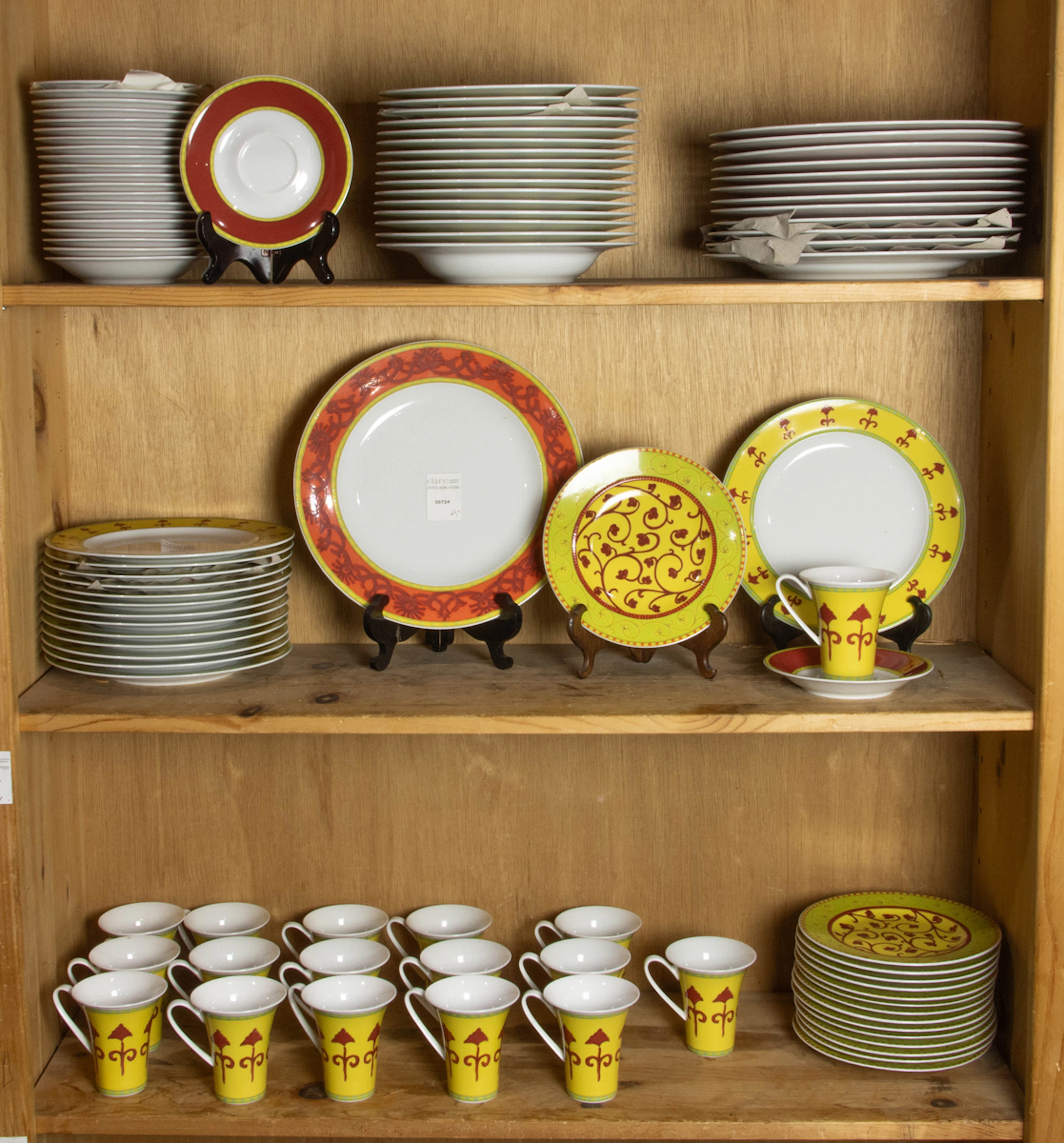 A Rosenthal Studio Line porcelain dinner service in the 'Bokhara' pattern