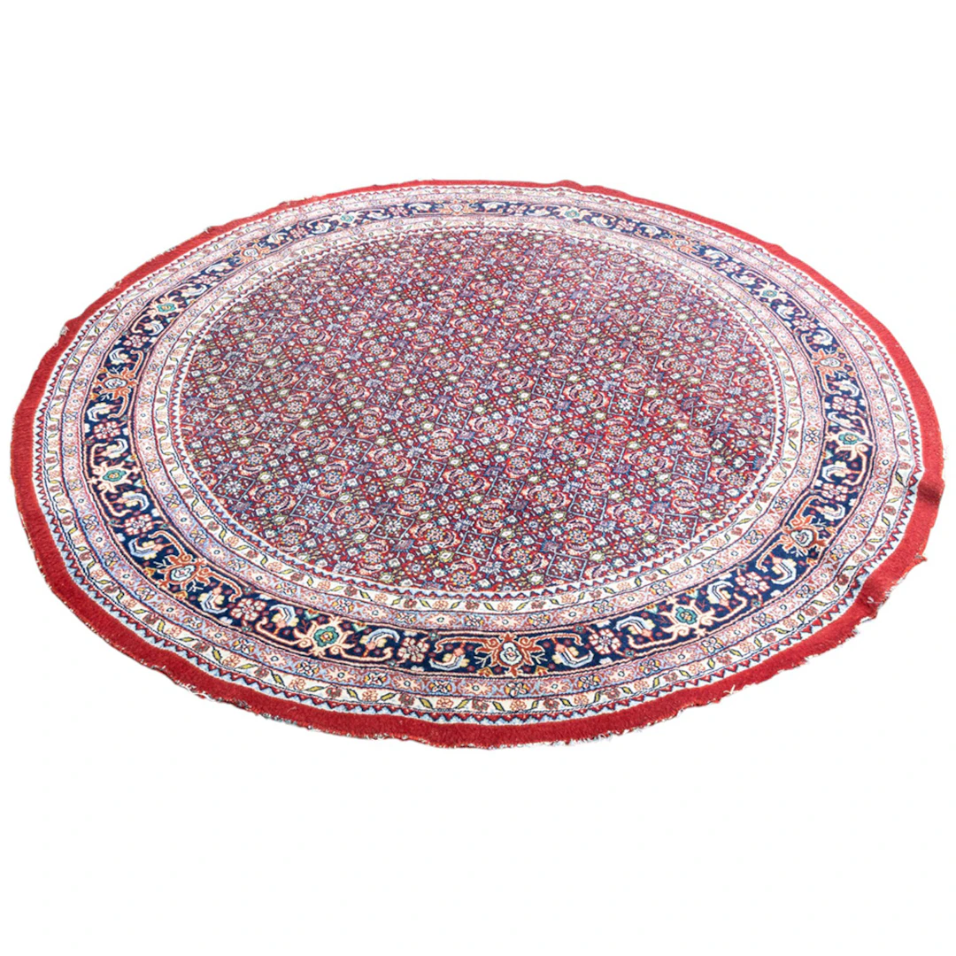 A Persian Tabriz circular carpet