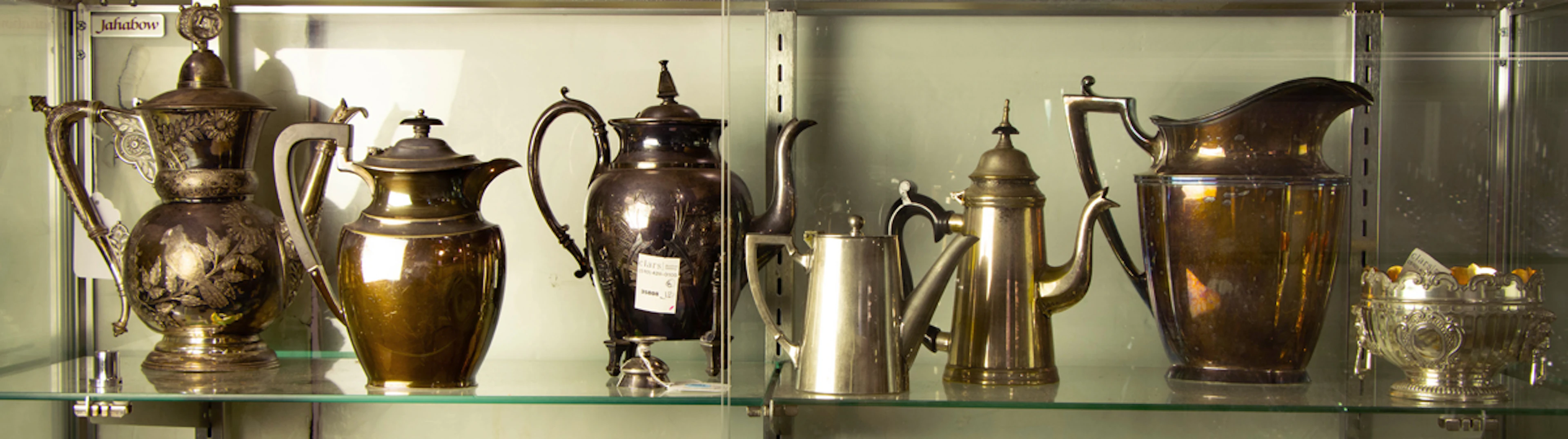 A group of silver plated table articles