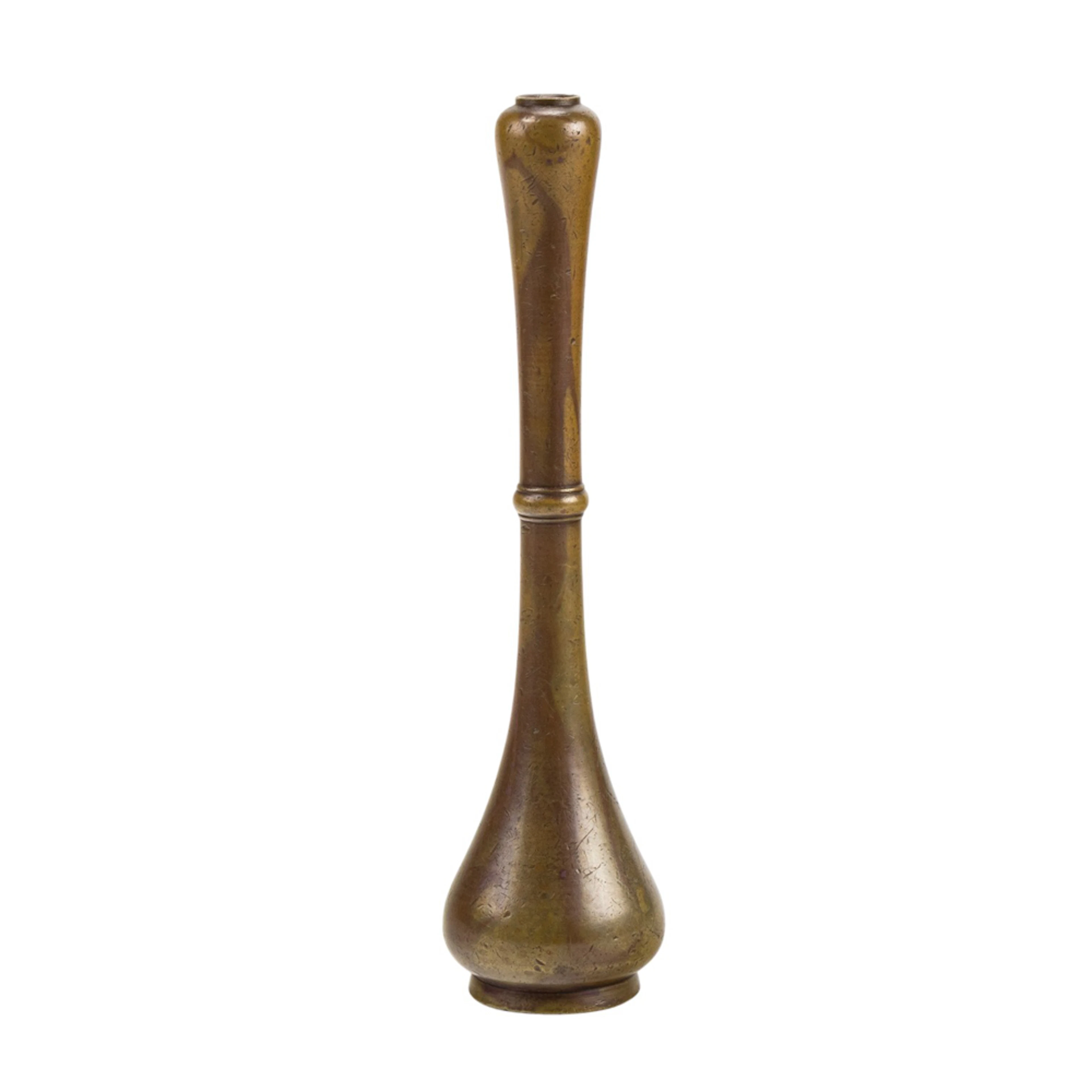 A Japanese bronze vase