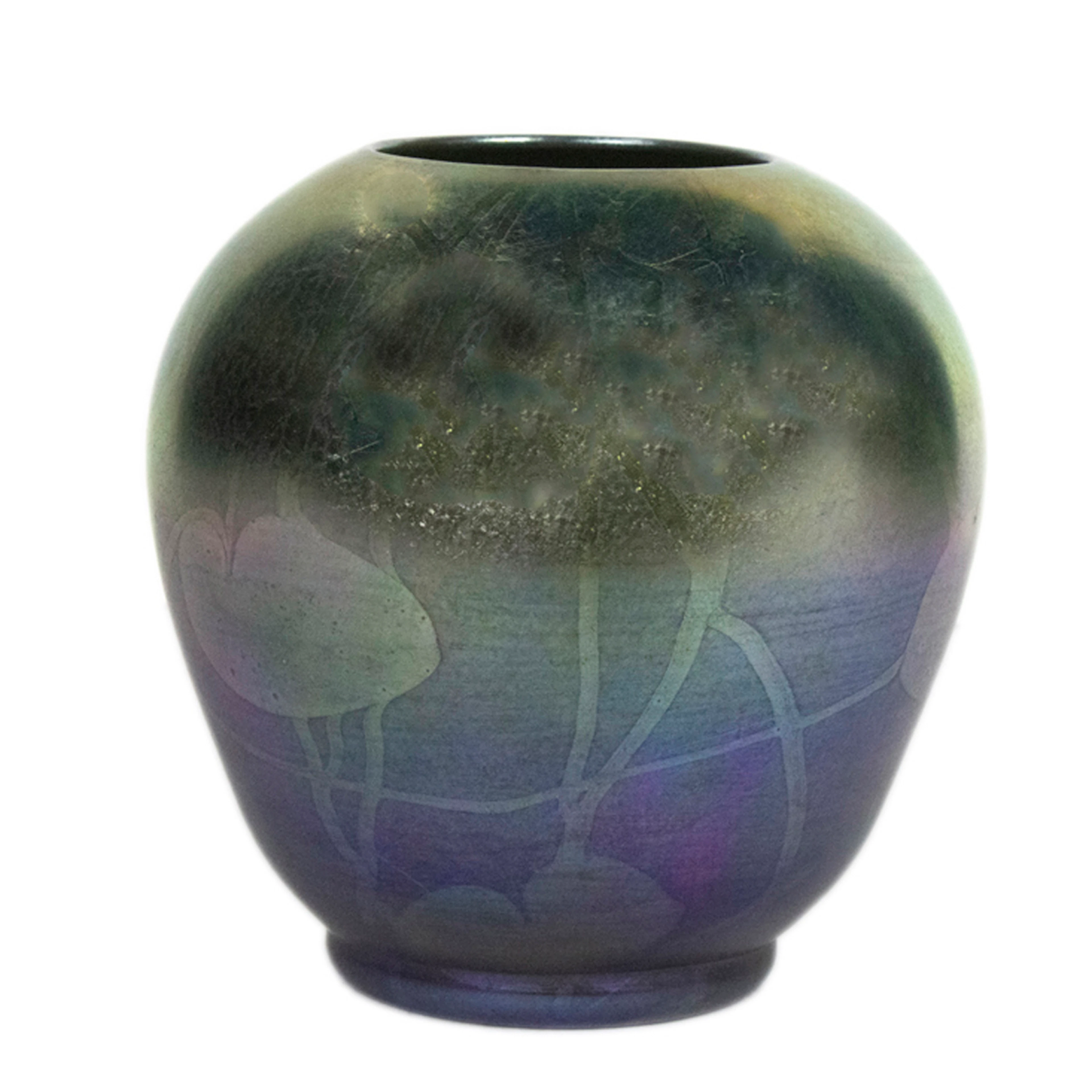 An early Tiffany Studios Favrile iridescent glass vase