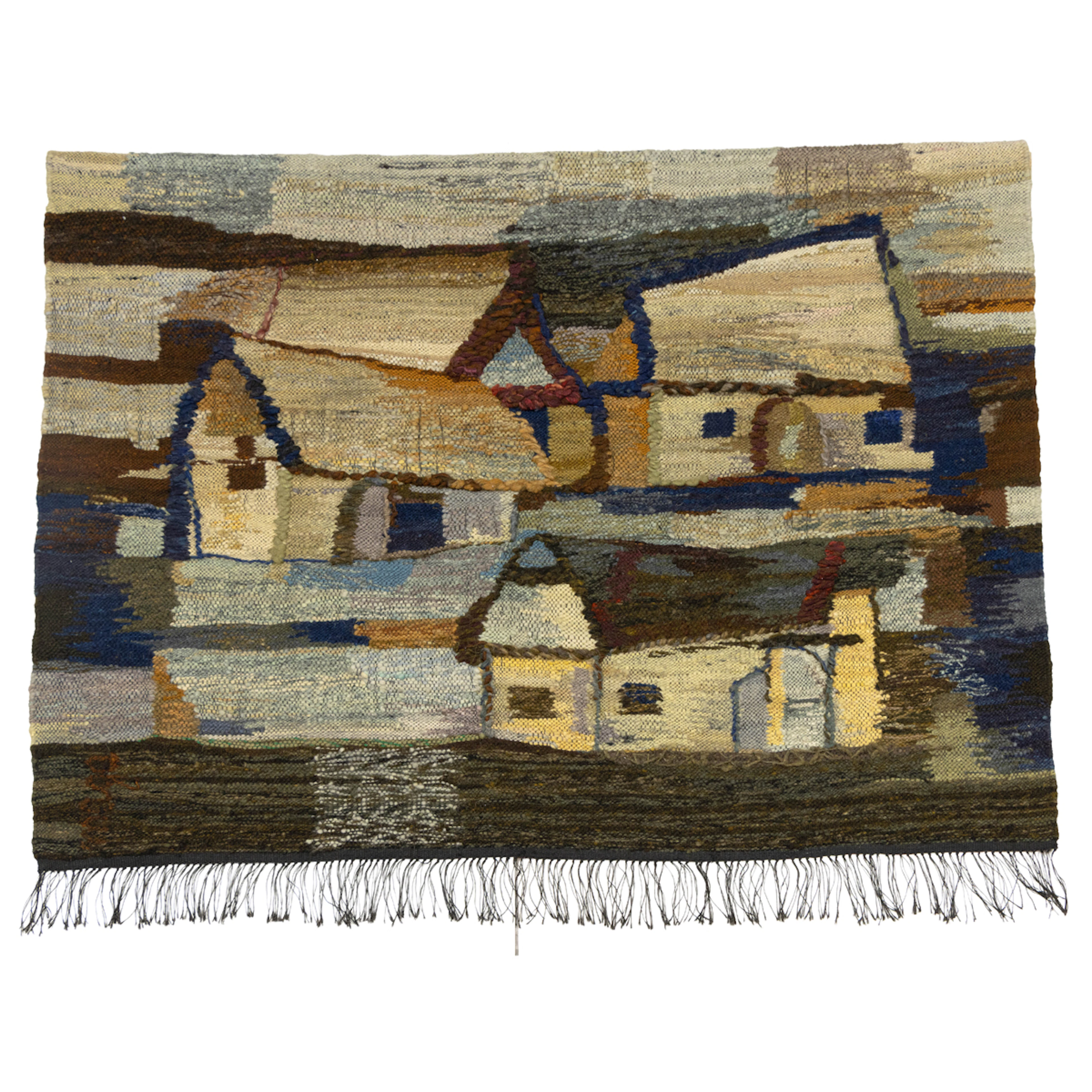A Polish Gobelin 'Bacowki' tapestry by Malgorzata Dudzinska-Kraskiewicz