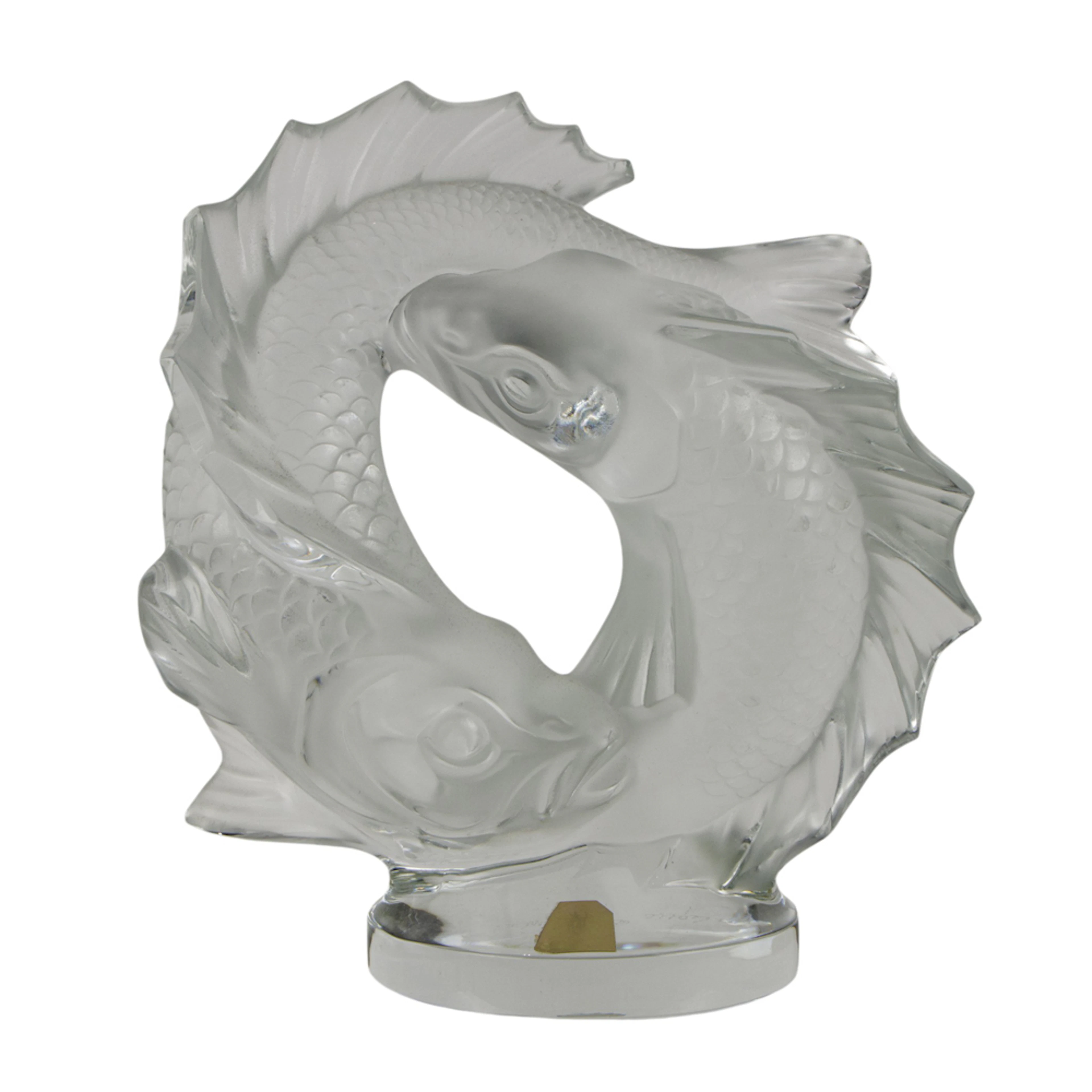 A Lalique glass model: Deux Poissons