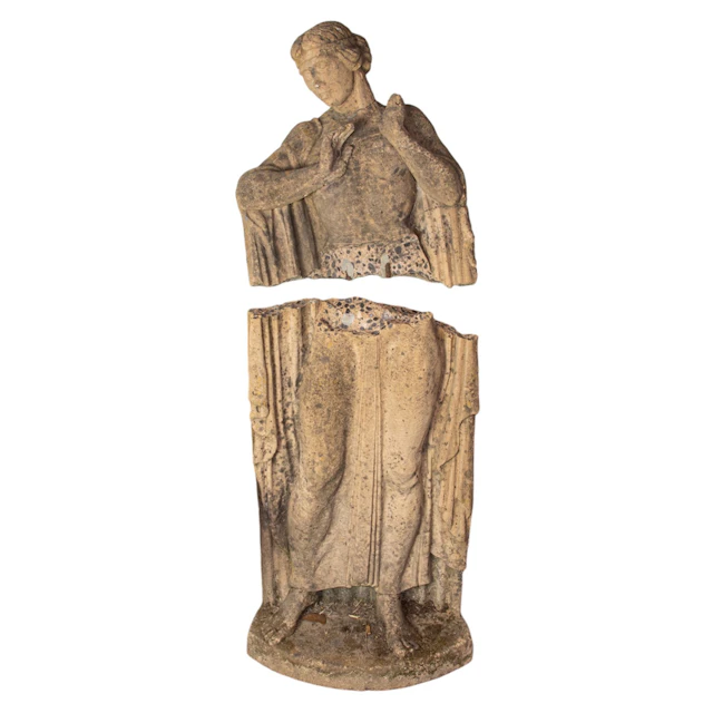 A Joseph Minutoli cast stone sculpture maquette for the top frieze