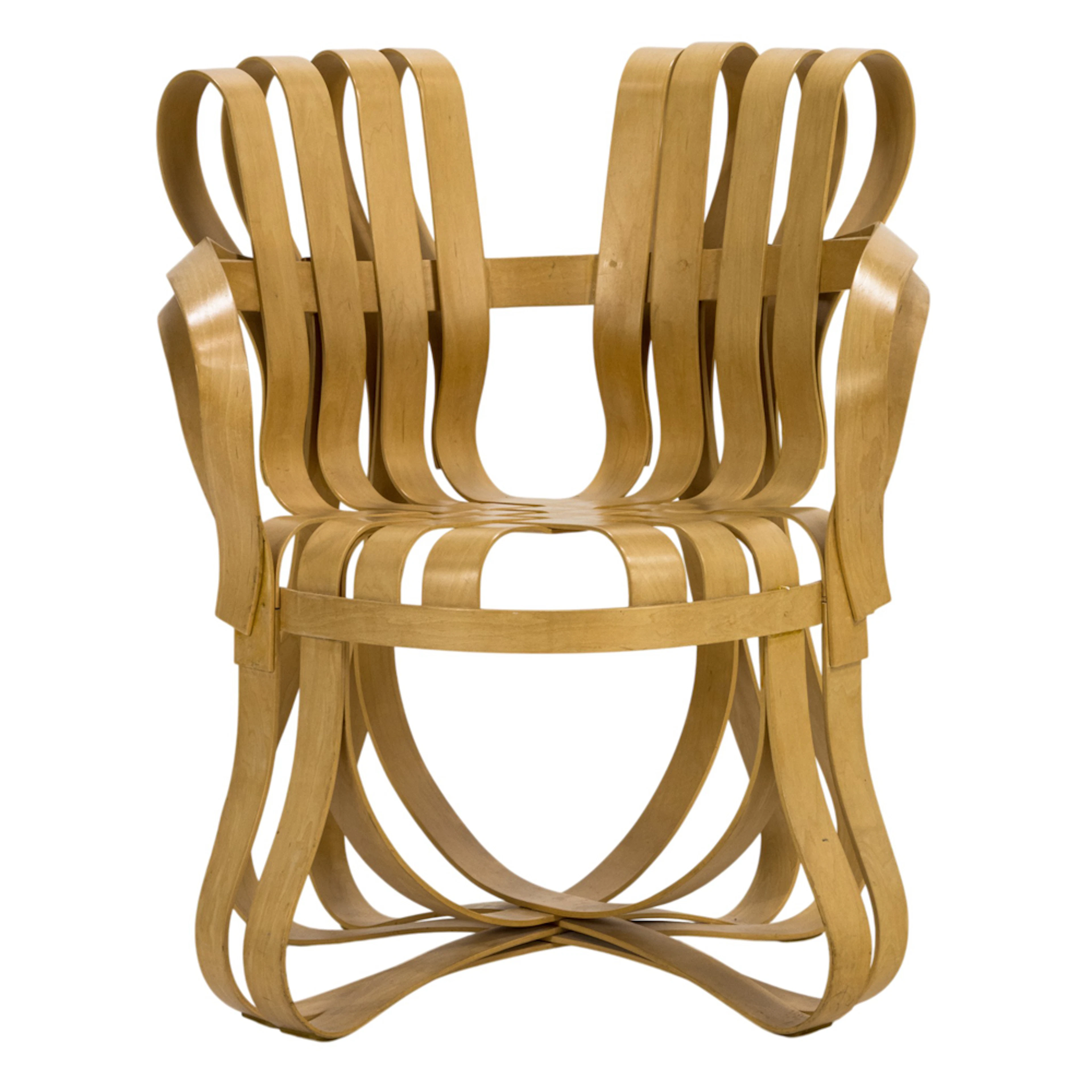 A Frank Gehry for Knoll Cross Check maple bentwood armchair