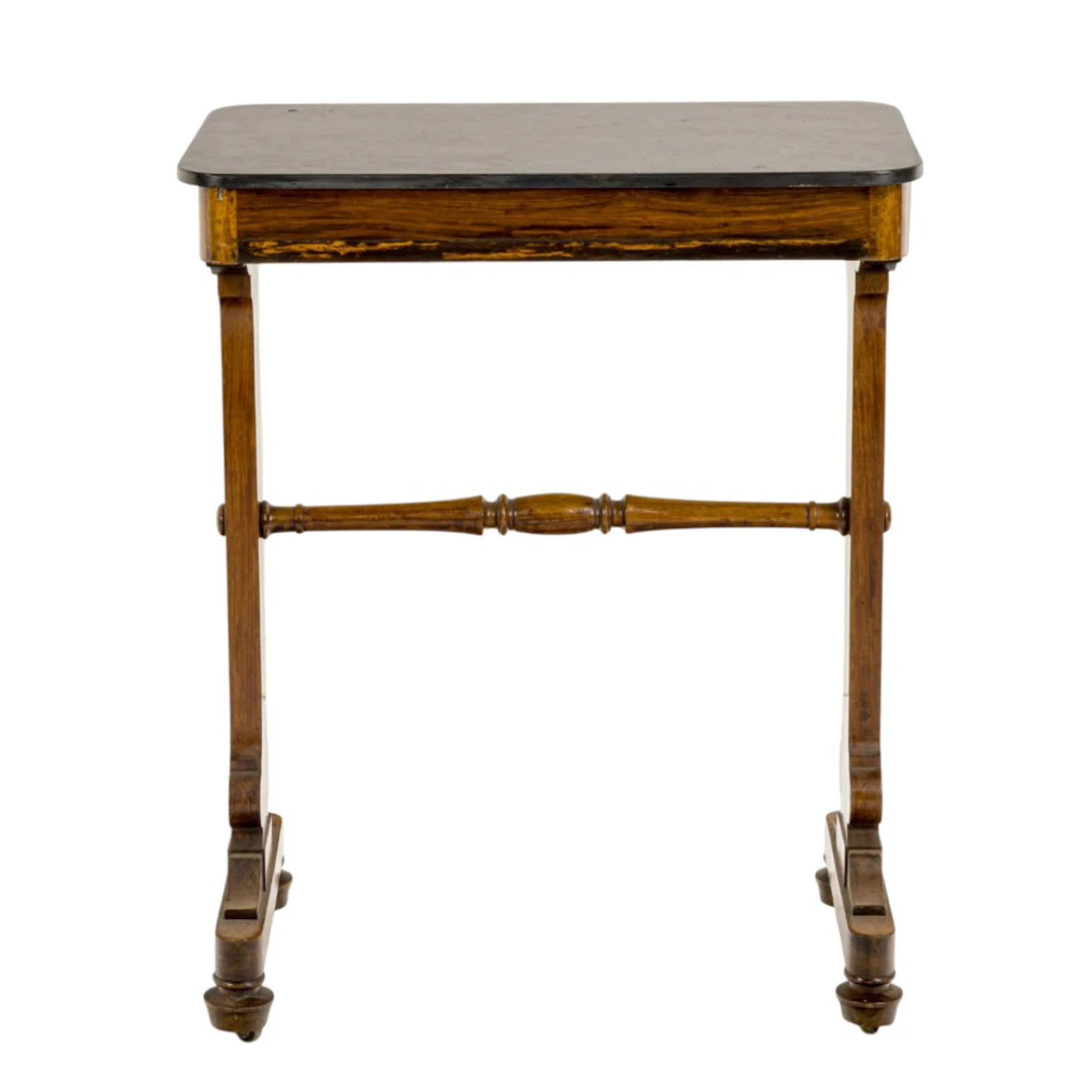 An English rosewood occasional table circa 1900