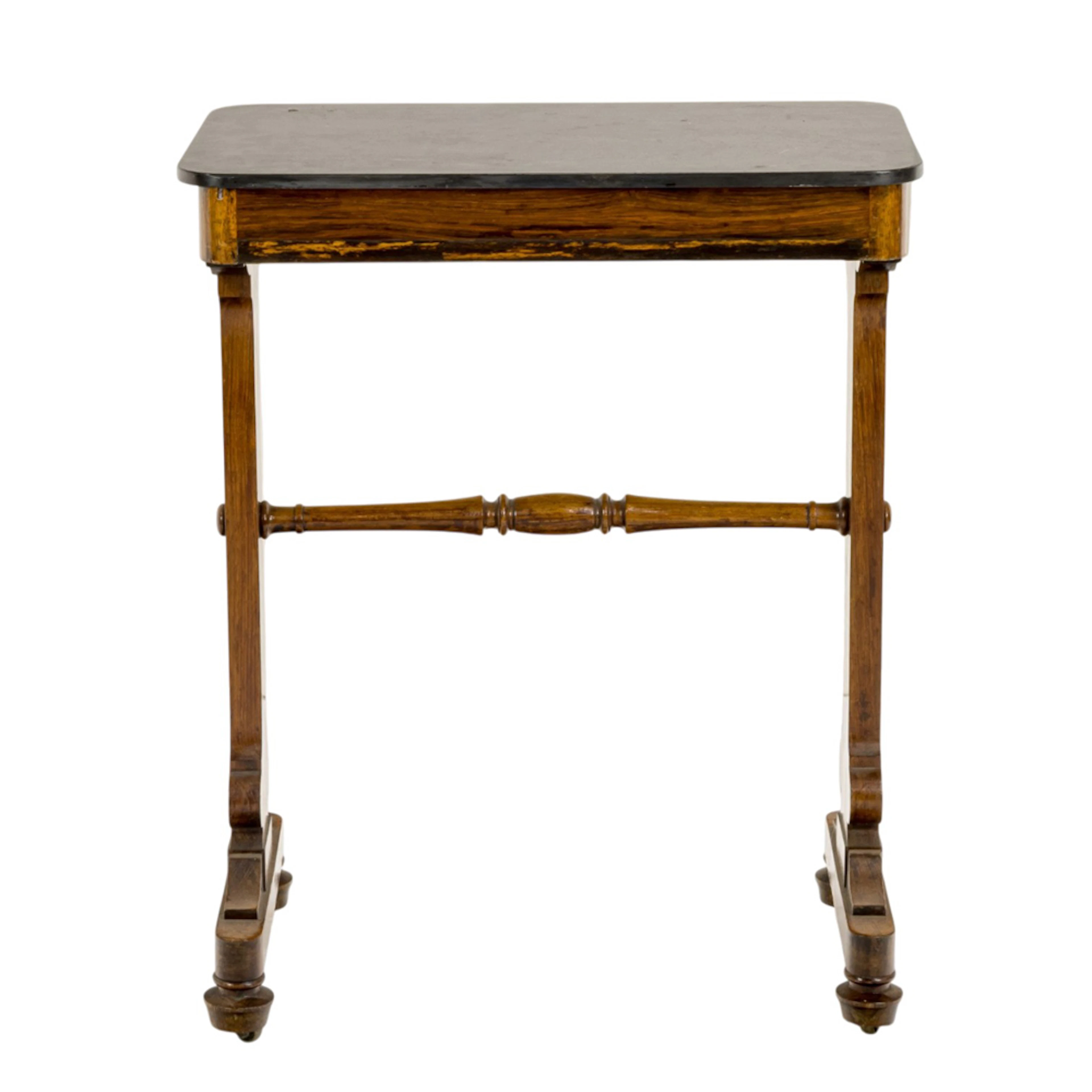 An English rosewood occasional table circa 1900