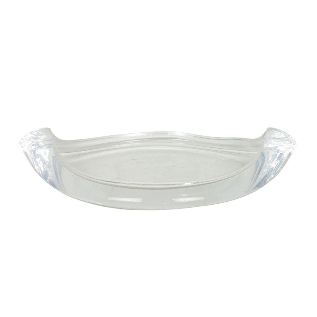A Ritts Co. of LA lucite lozenge shaped low bowl