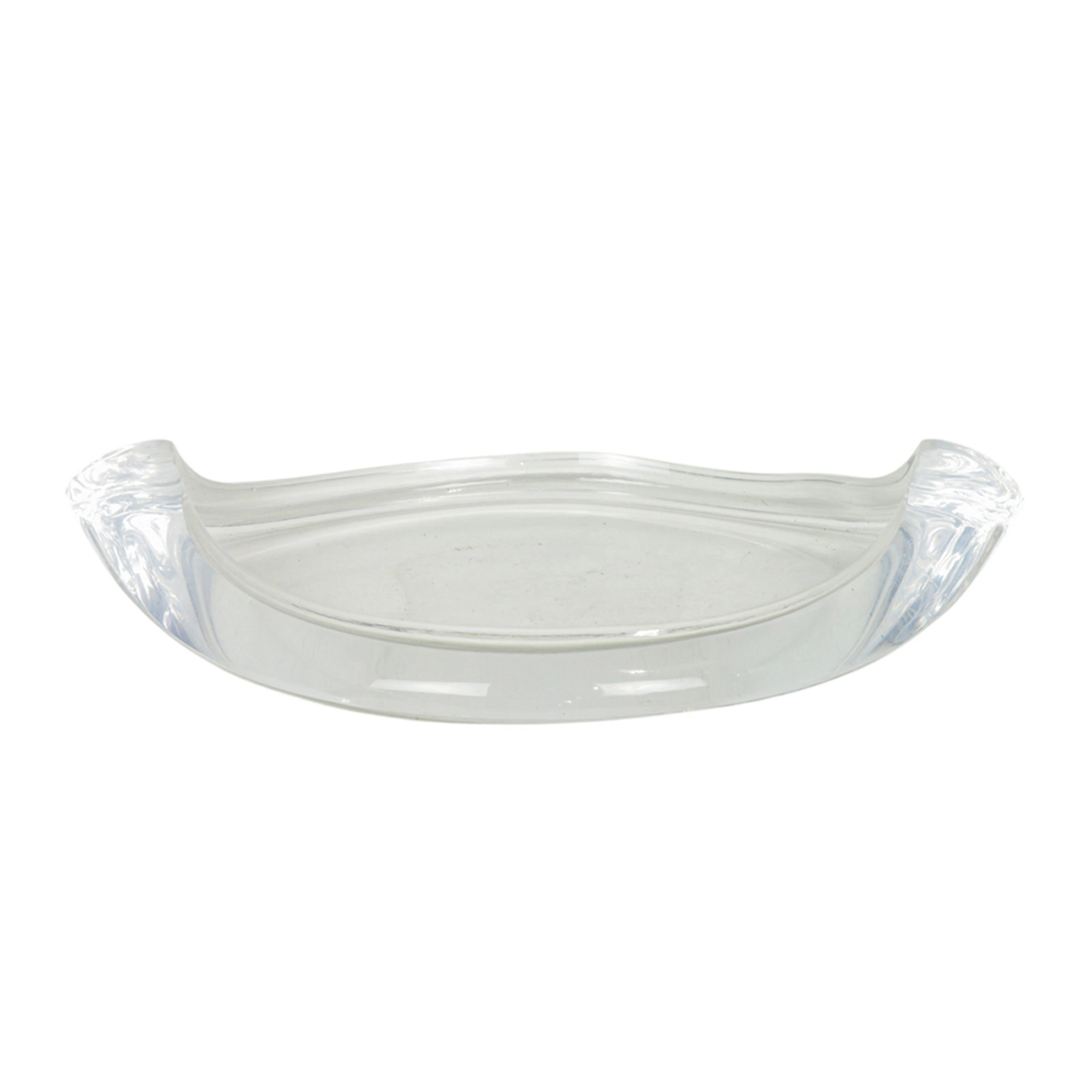 A Ritts Co. of LA lucite lozenge shaped low bowl