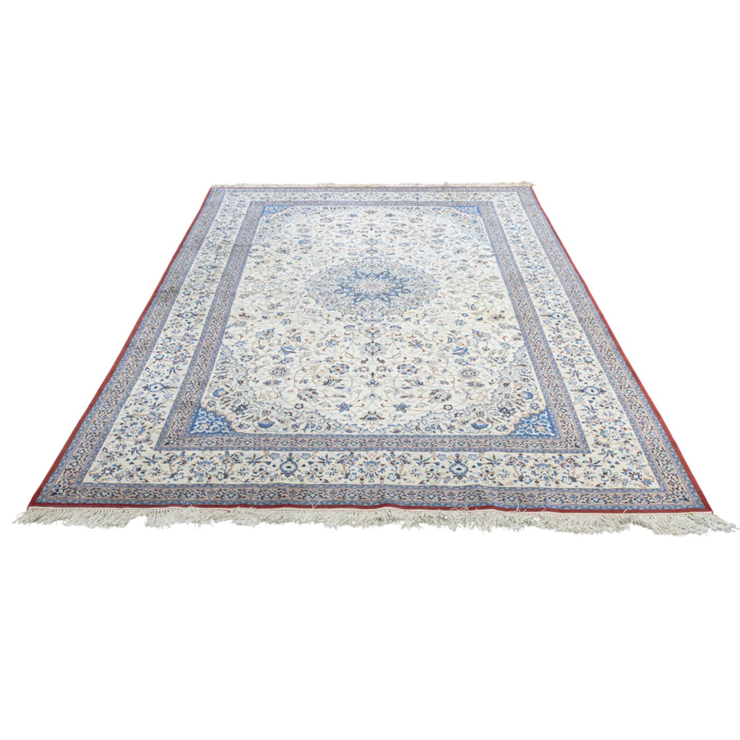 A Persian Tabriz part silk carpet