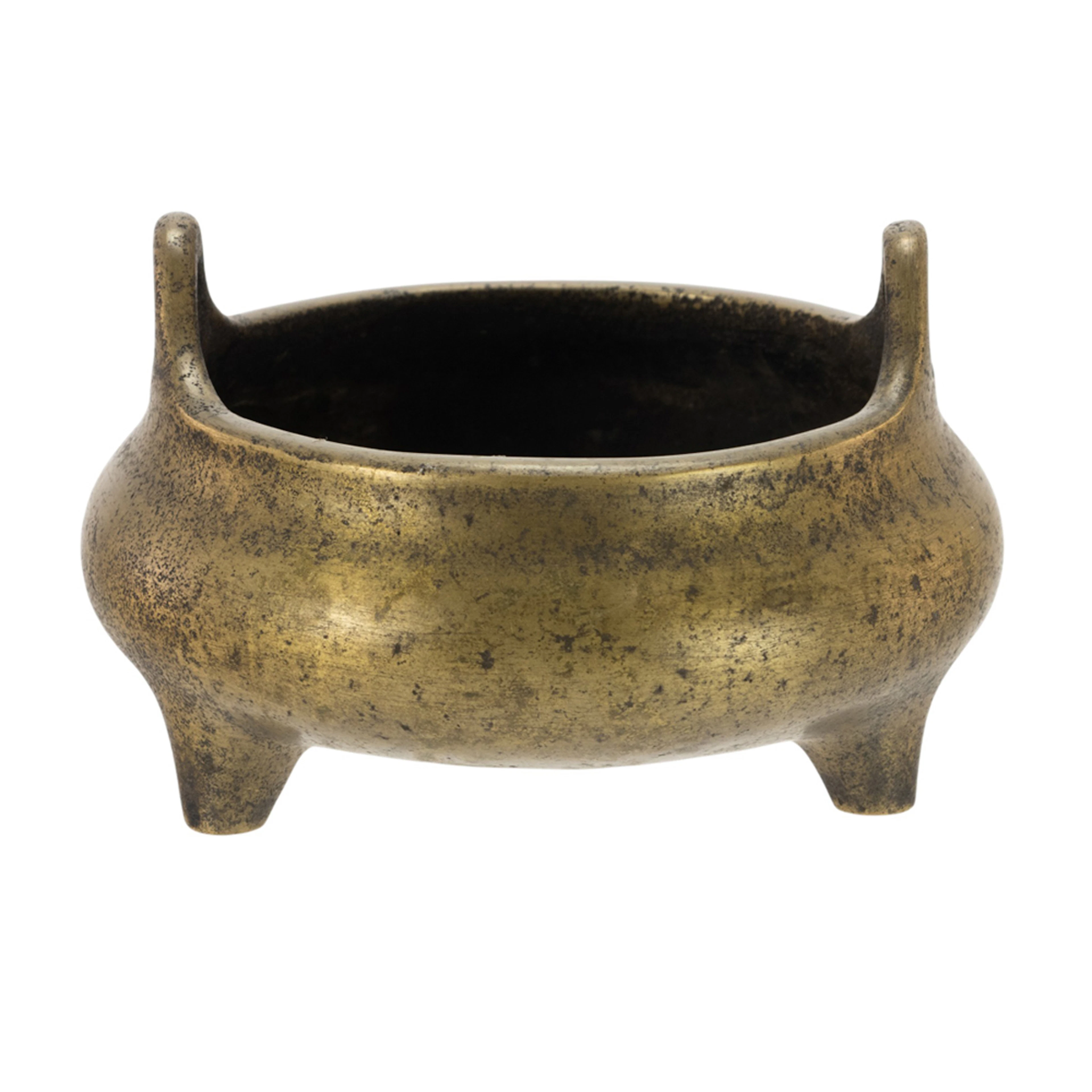 A Chinese bronze tripod censer