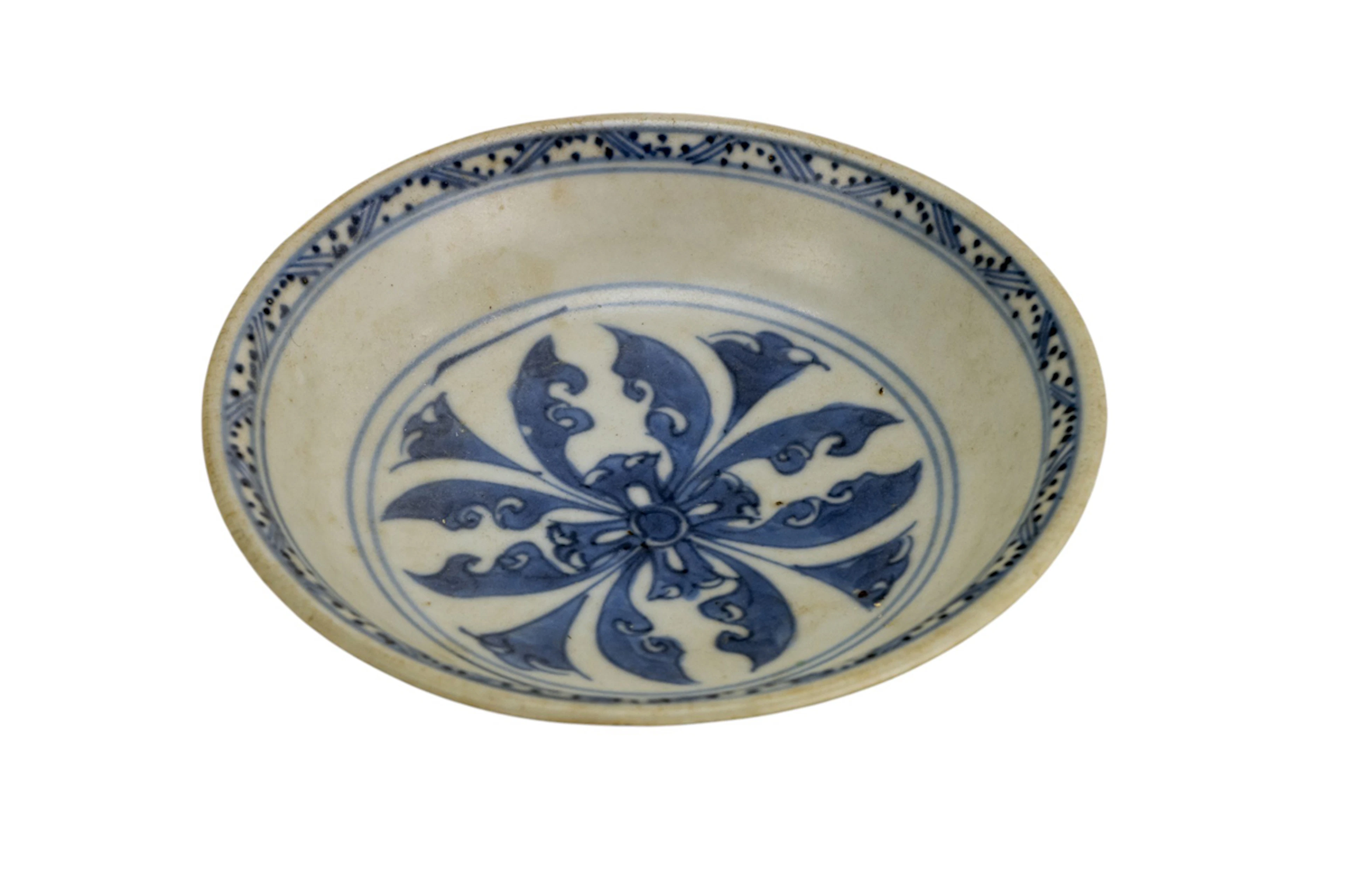 A Chinese blue and white dish