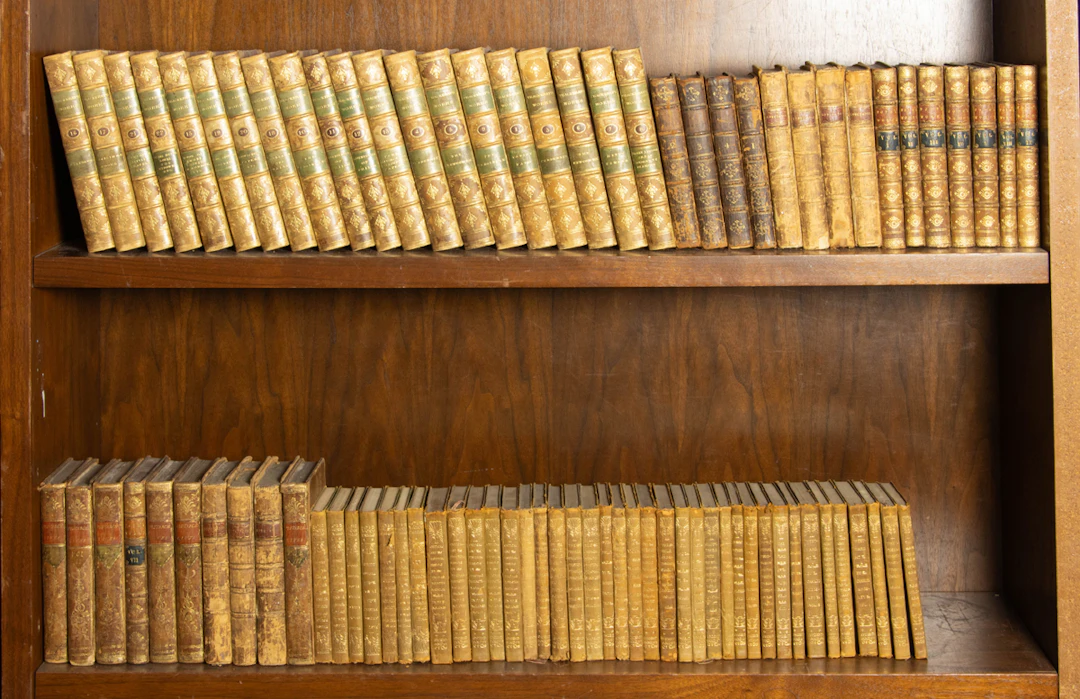 A group of fine binding books