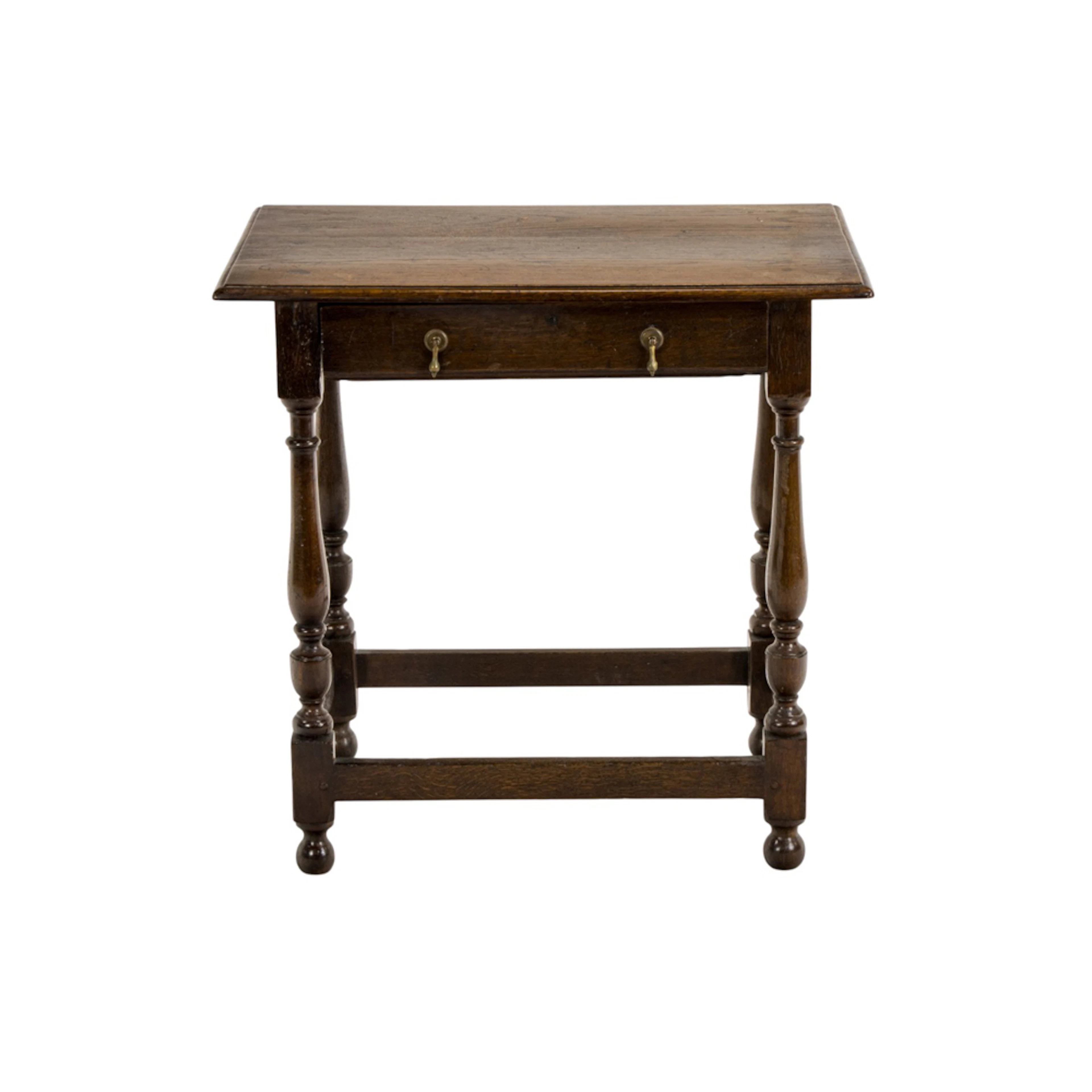 A William and Mary style oak side table