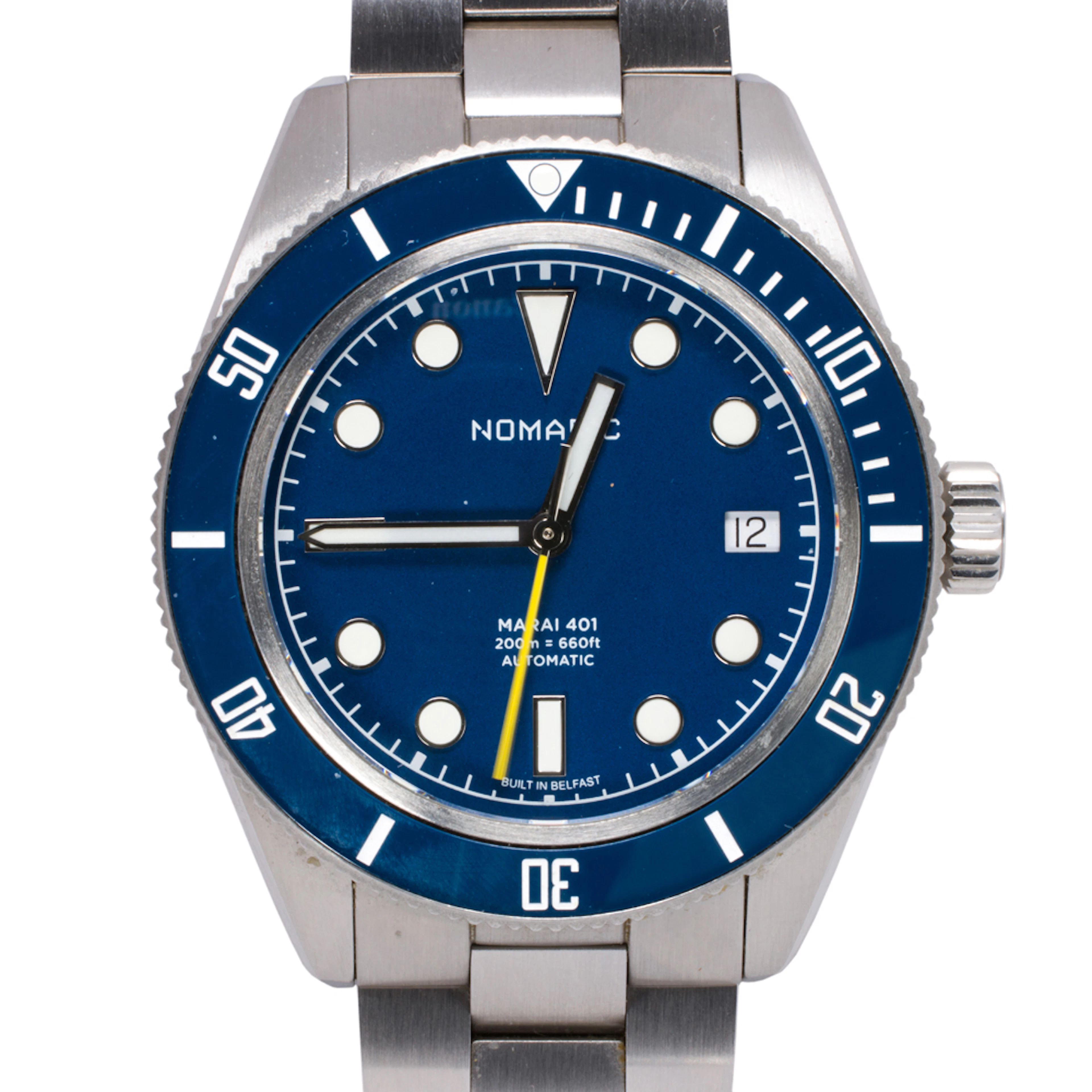 A Nomadic Marai 401 Seafarer stainless steel watch