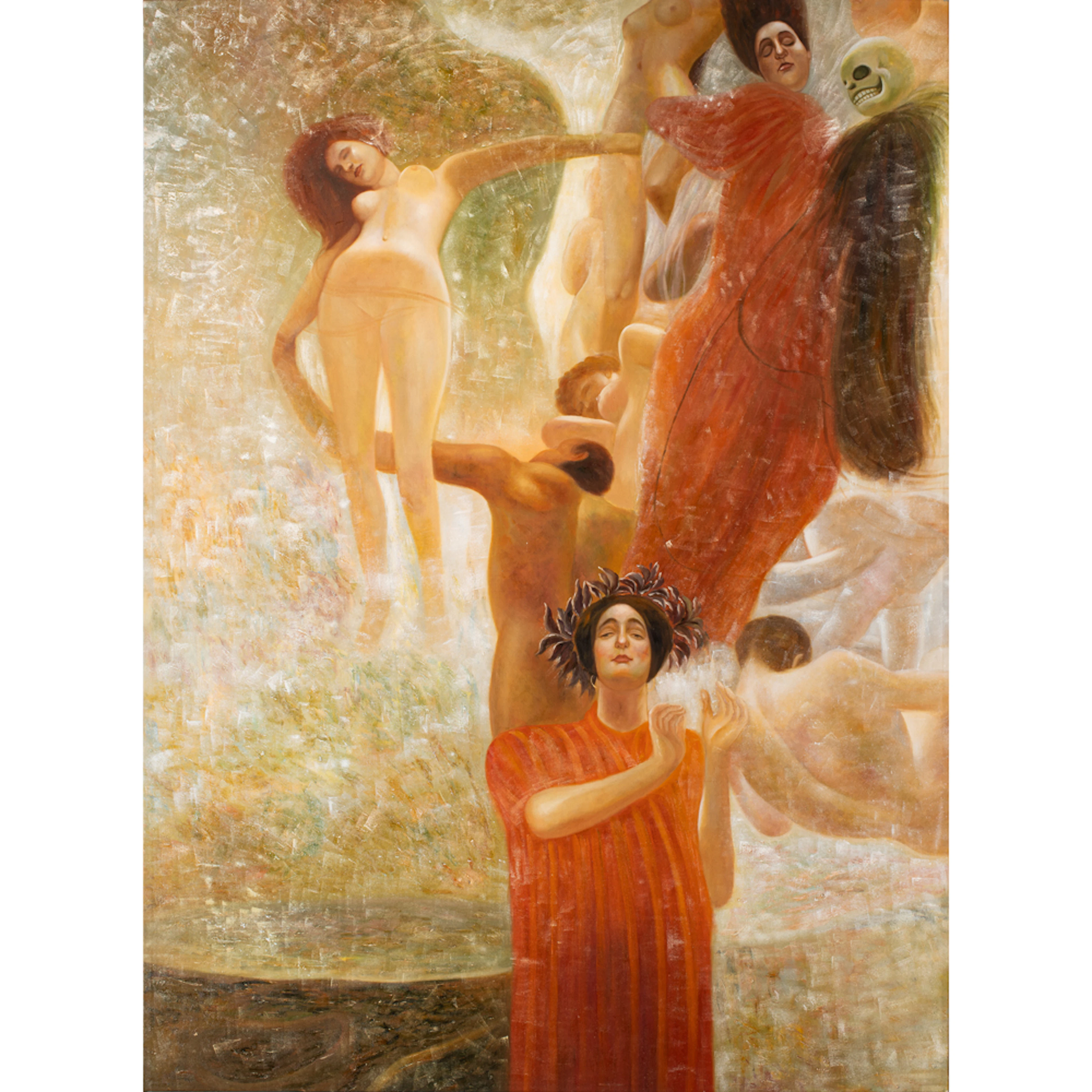 Painting, After Gustav Klimt