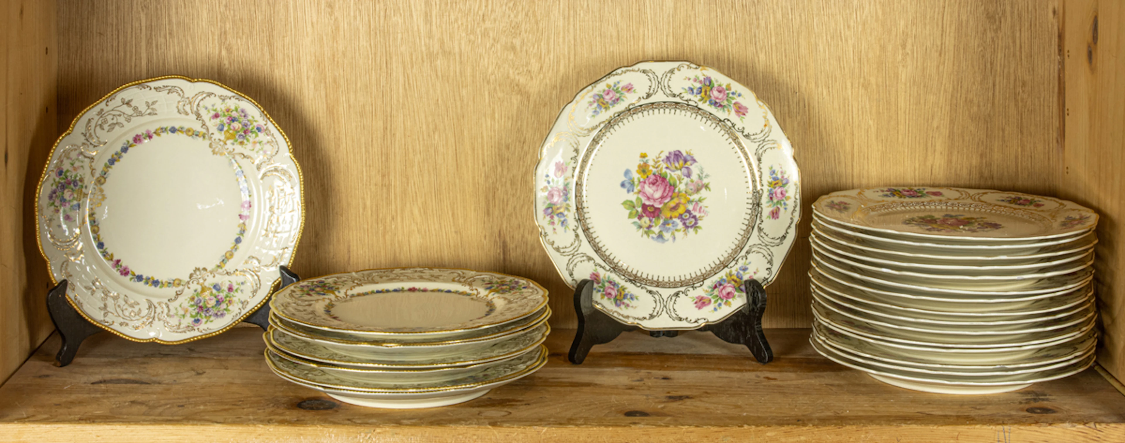 Two sets of Rosenthal porcelain lunch plates